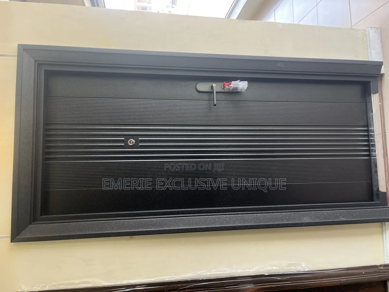 3ft Black Galvanized Steel Door Big Lines