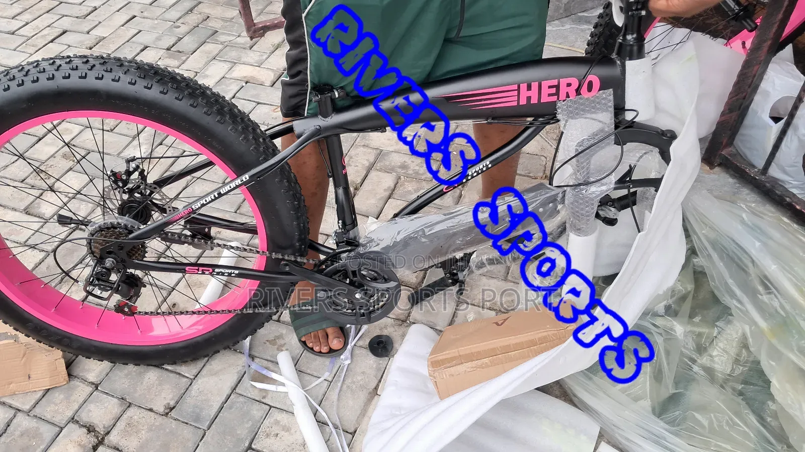 Hero 26" Fat Tyre Bicycle Big Bike Adult With 7 Speed Gear