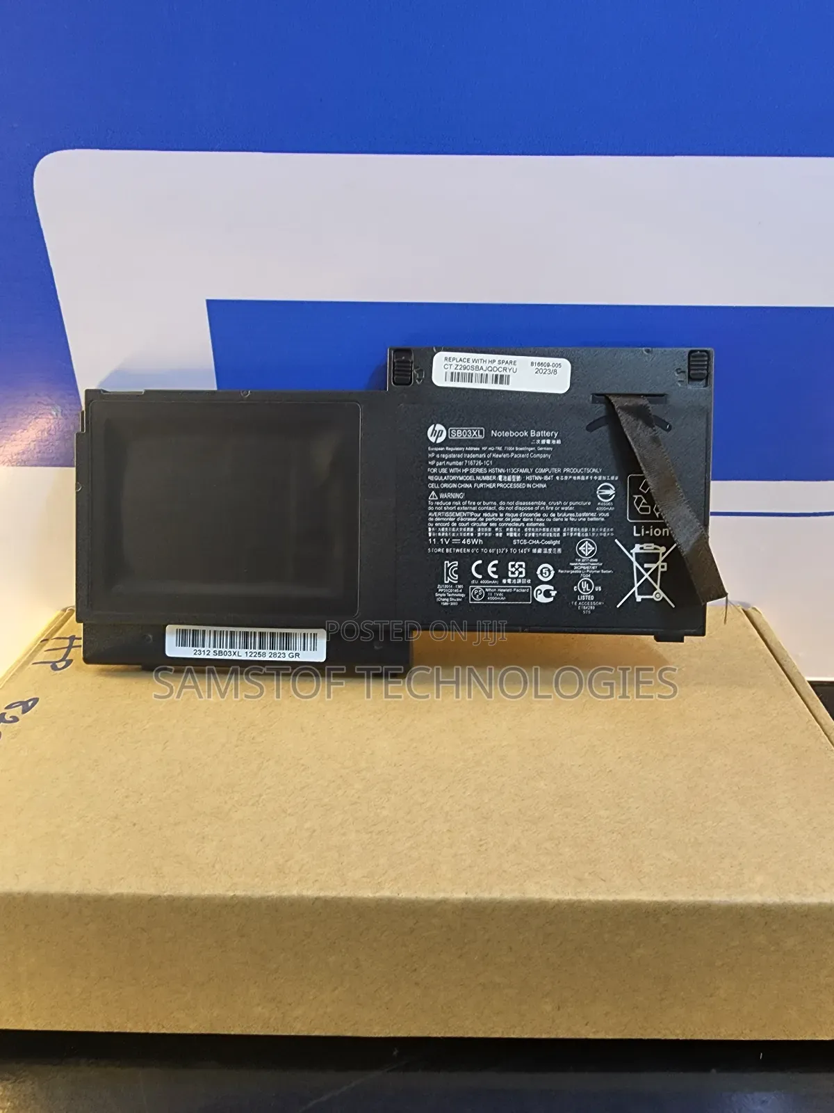 Hp Elitebook 820 G2, 720, 725 G2, Sb03xl Battery