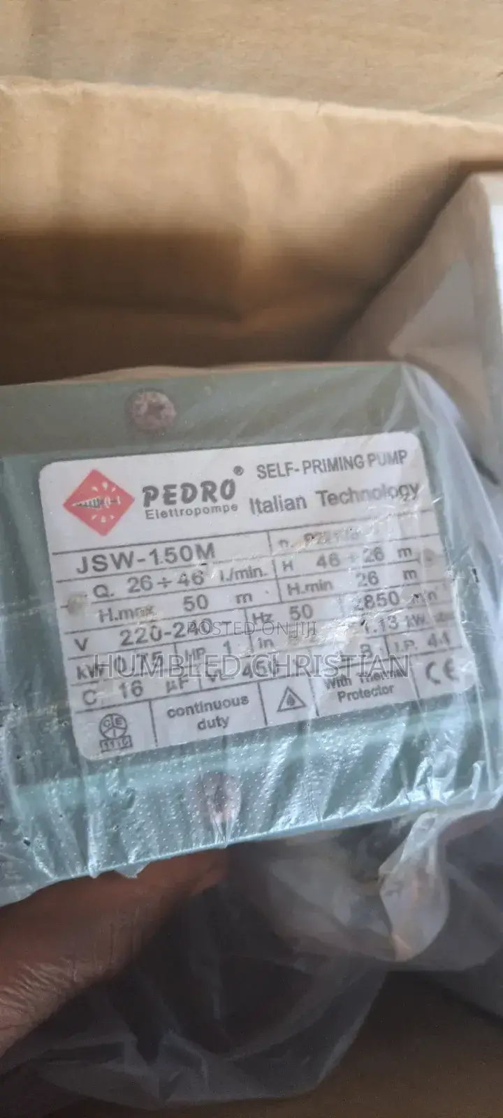 1hp Original Pedro Surface Pressure Pump