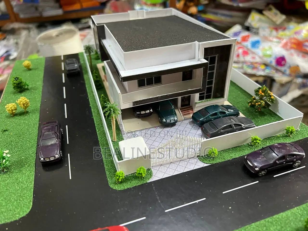 3d Paper Model or Cardboard Model From Nigeria