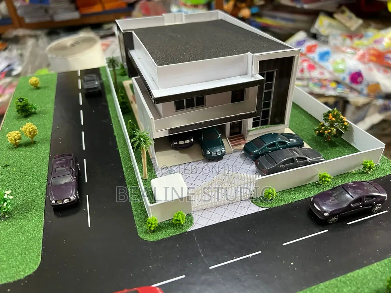 3d Paper Model or Cardboard Model From Nigeria