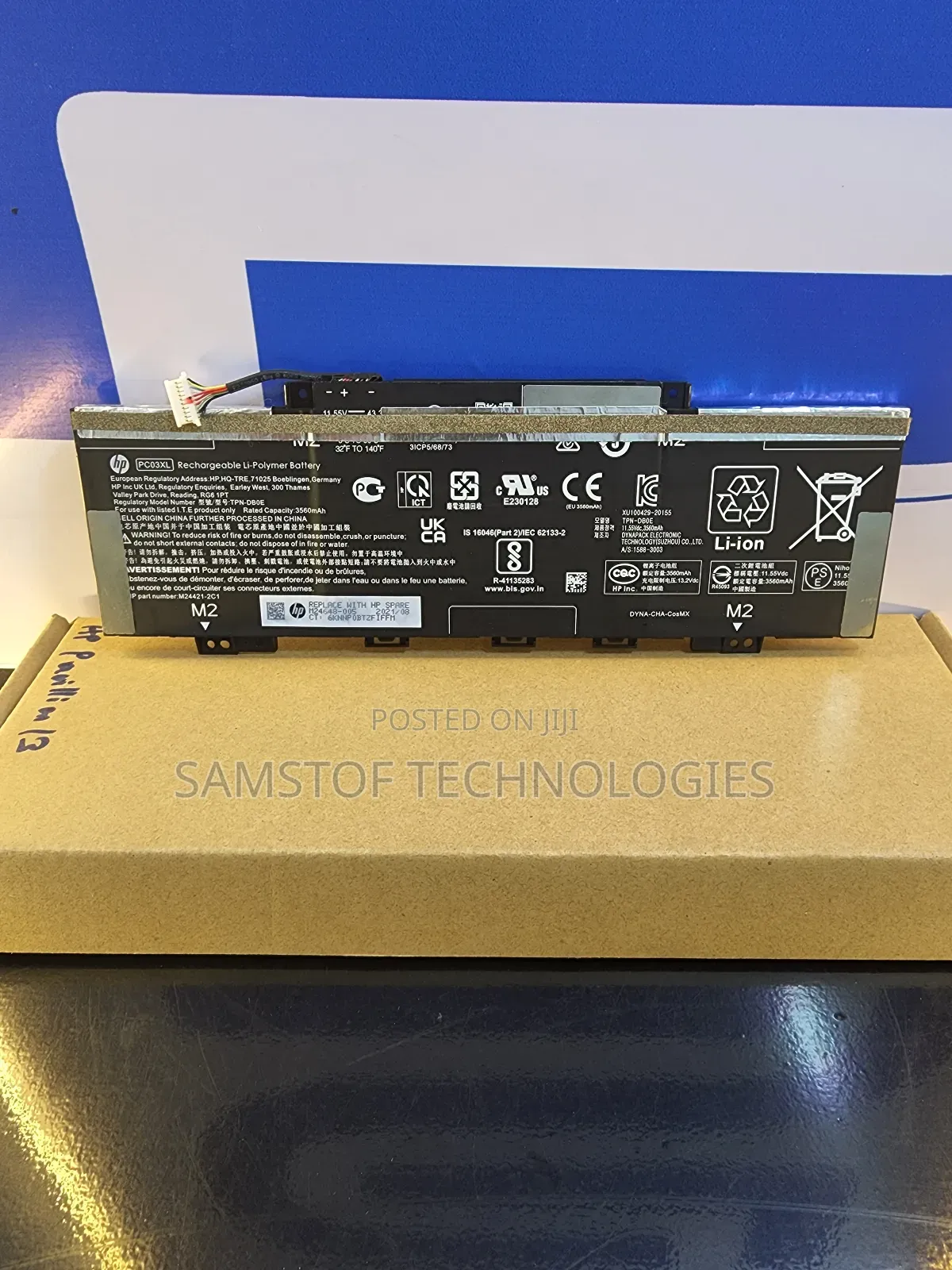 Hp Pavilion Battery Pc03xl, X360 14-Dw, Dy