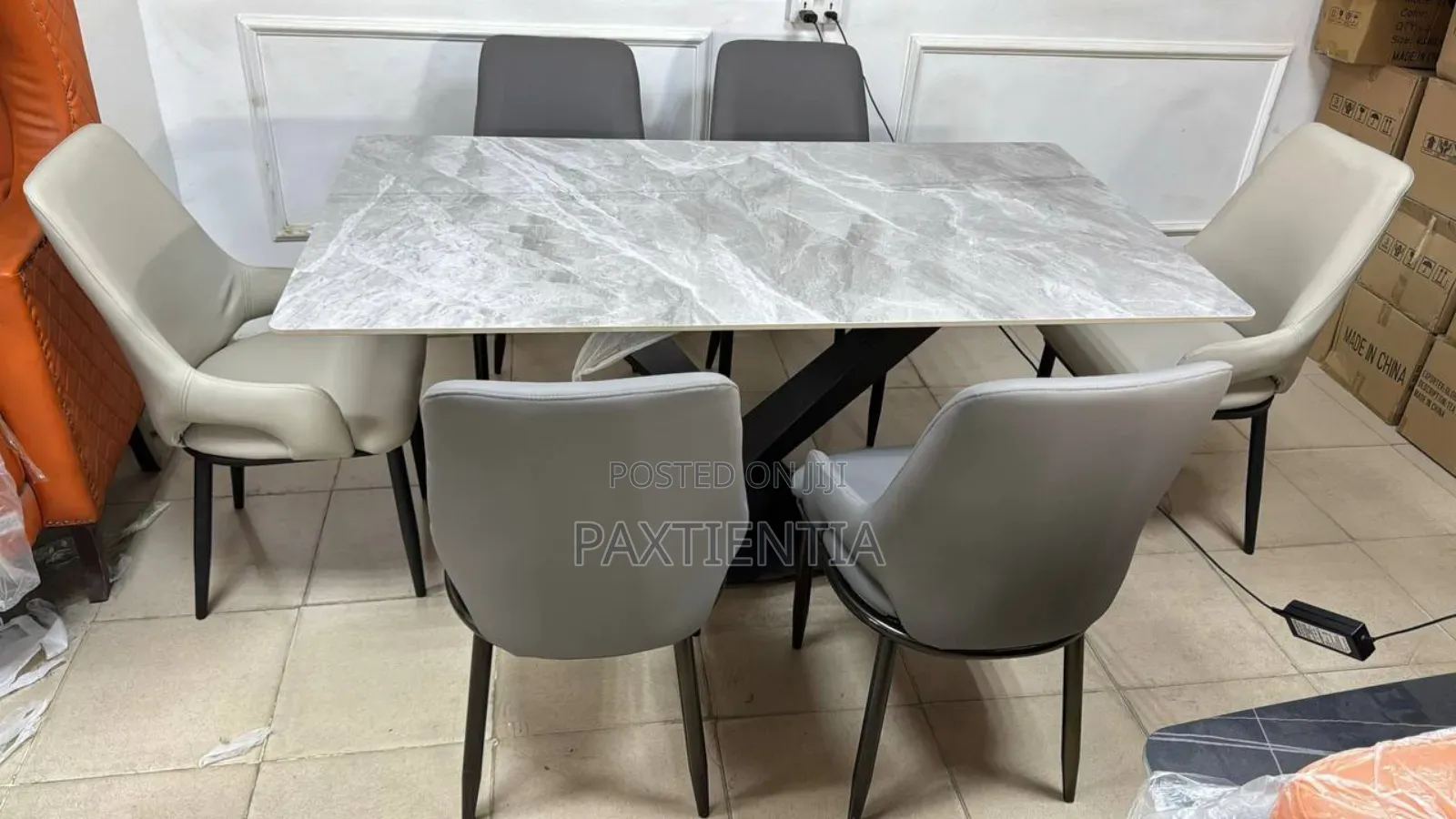 X Legged Table 6 Seater Dinning Set