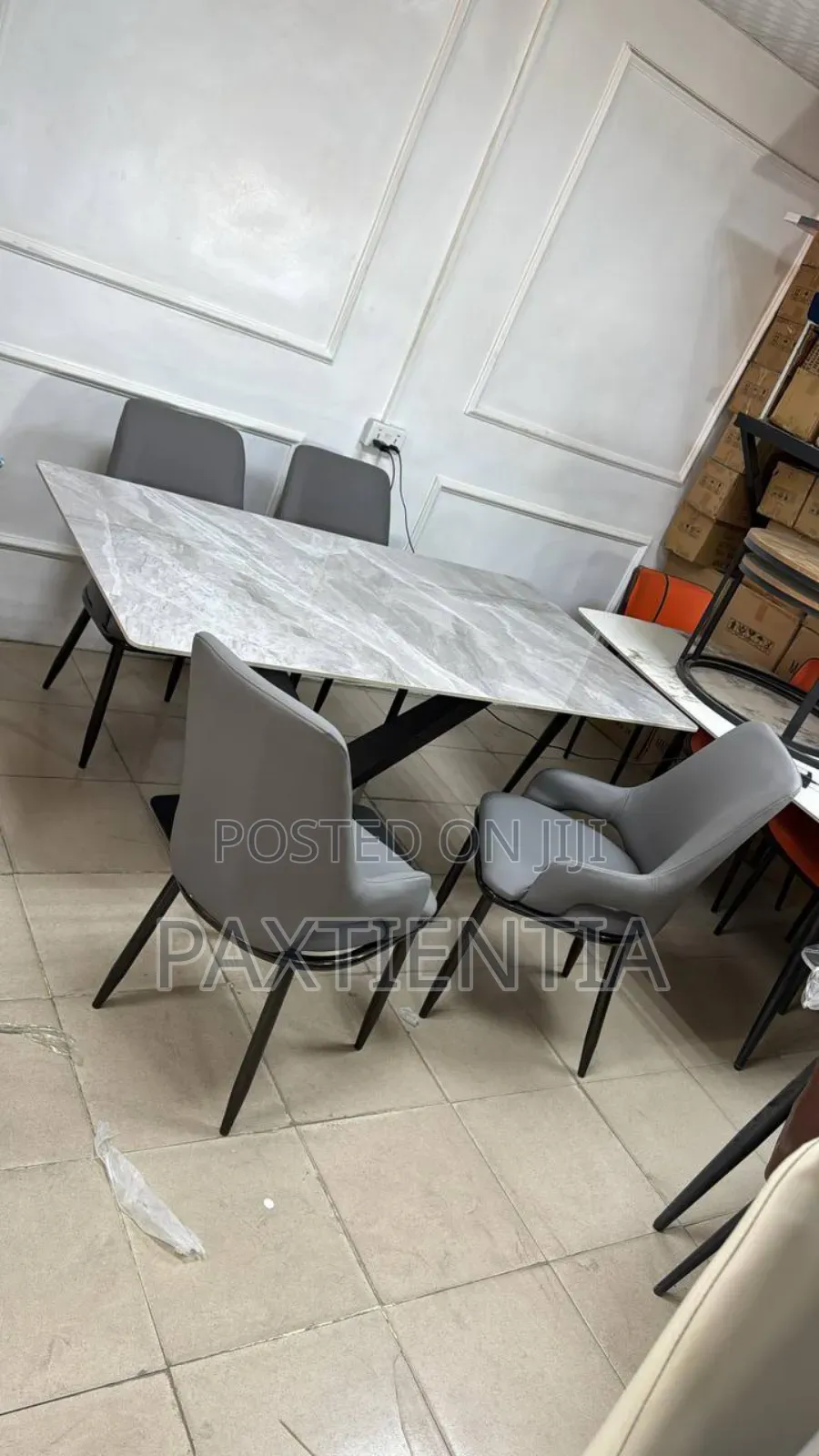 X Legged Table 6 Seater Dinning Set