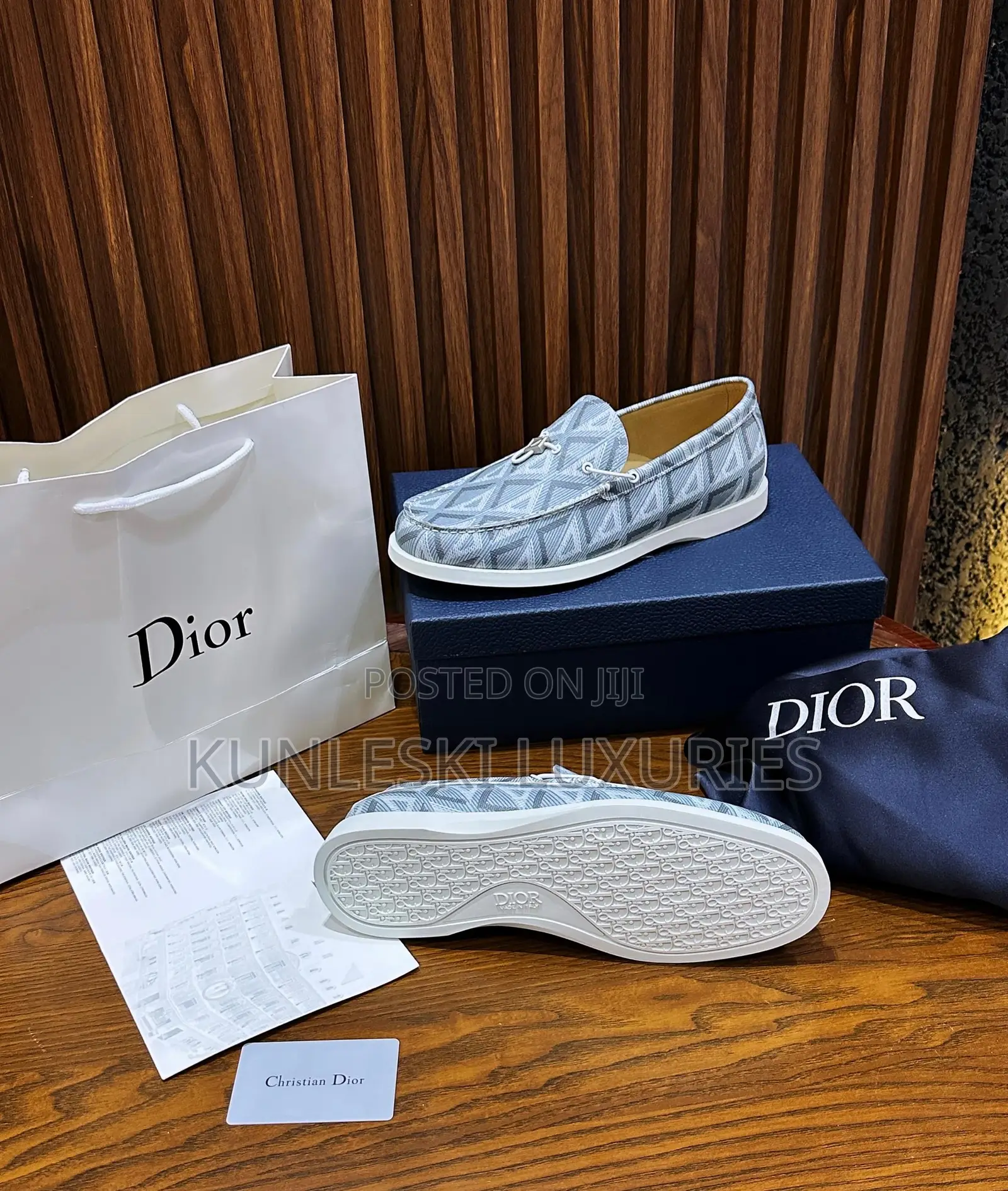 Original Dior Granville Loafers Shoes for Men