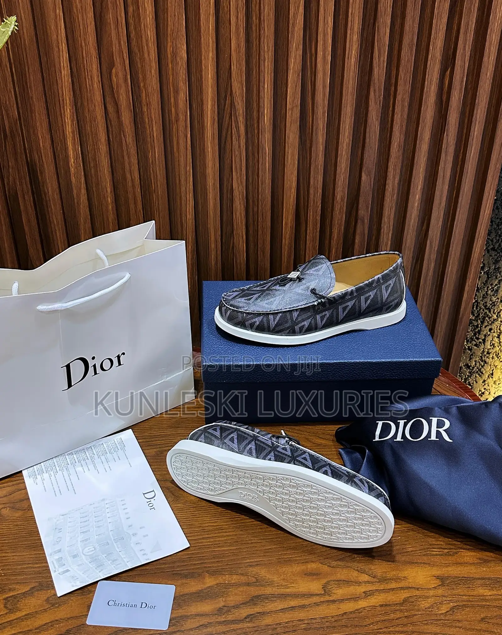Original Dior Granville Loafers Shoes for Men