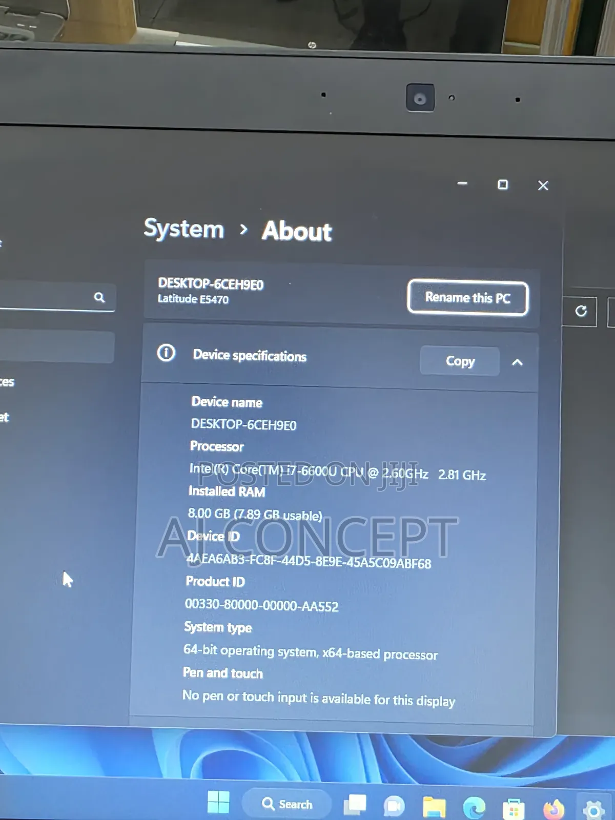 Laptop Dell Latitude 14 E5470 8GB Intel Core i7 SSD 256GB