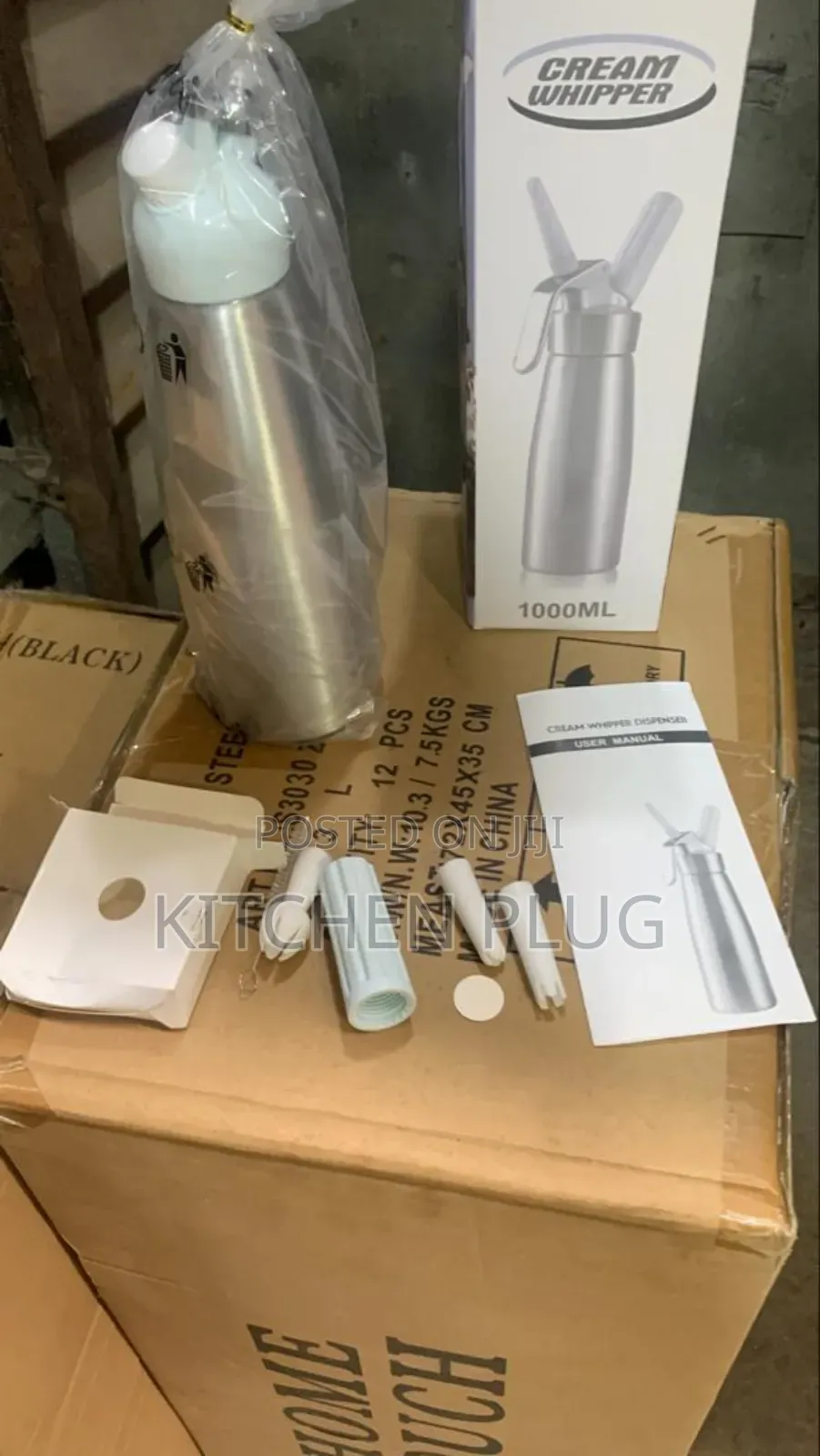 1,000 Ml Whipped Cream Dispenser