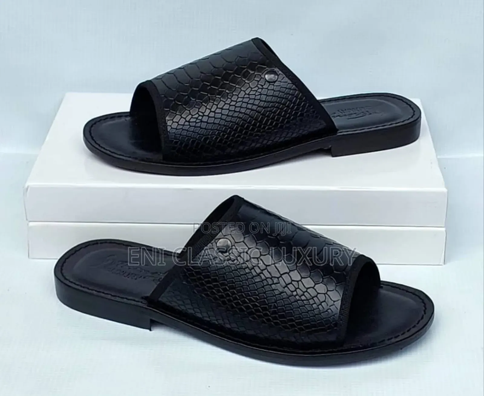 Pure Leather Slippers Original Made In Italy Available