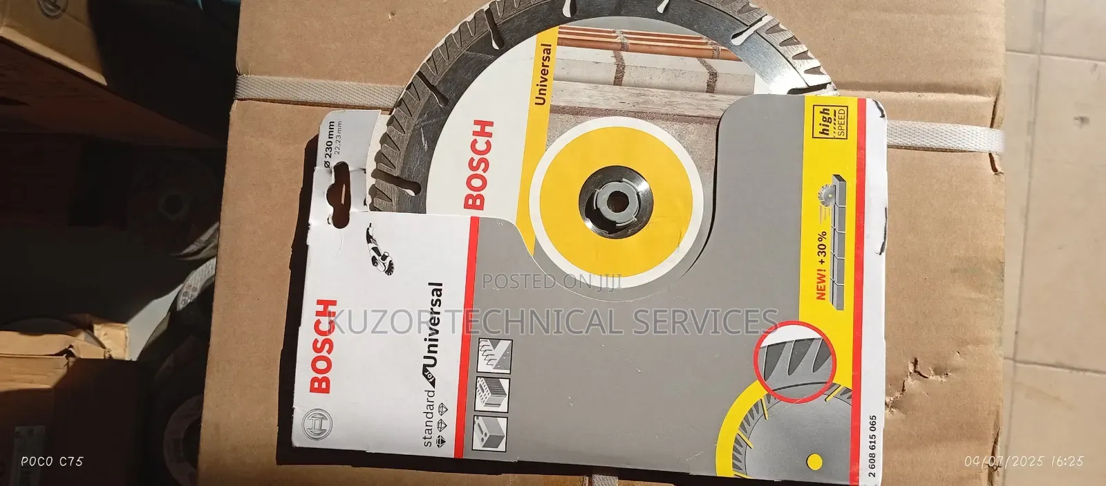 9" Standard for Universal Cutting Disc