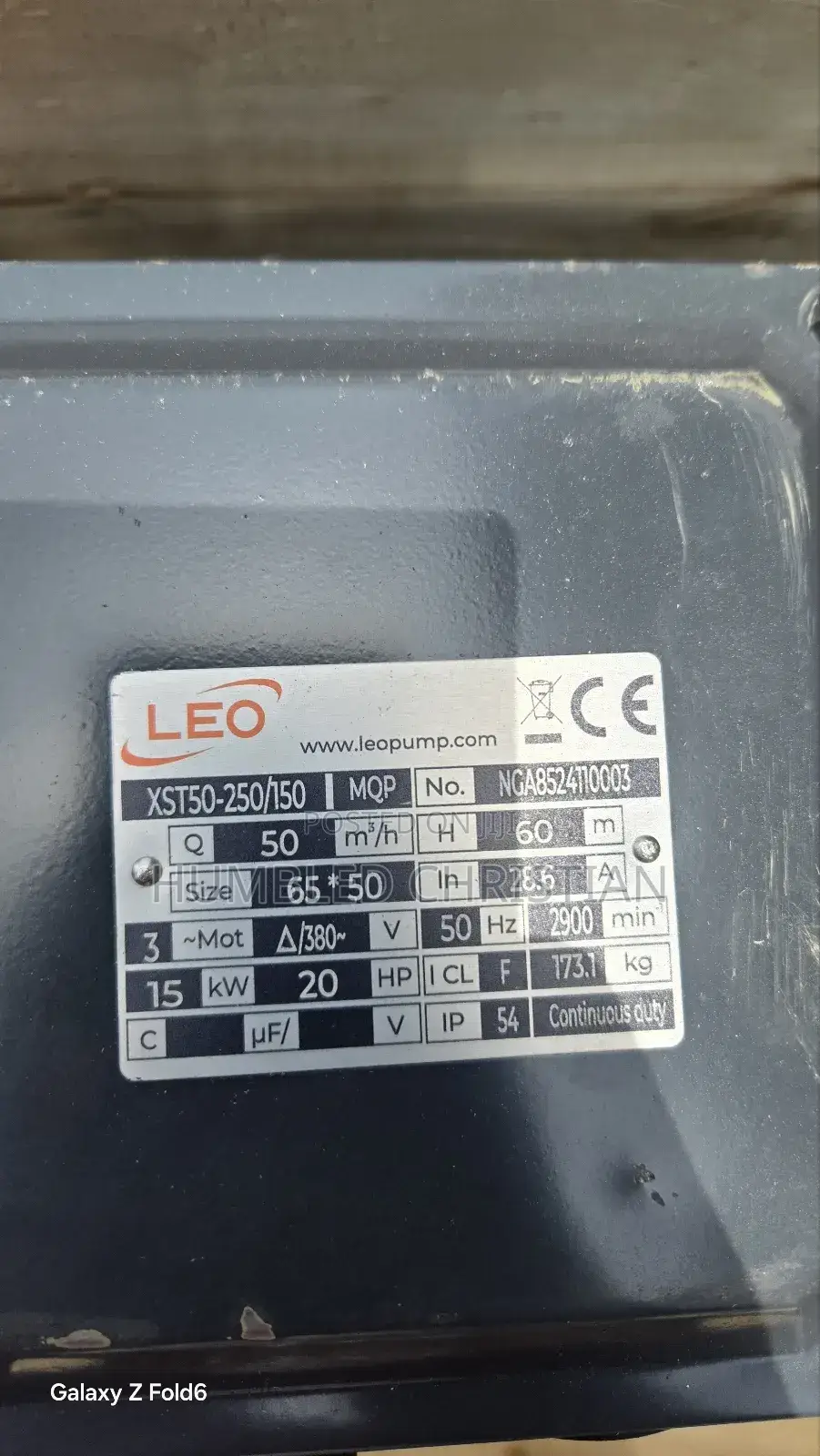 20hp Leo Surface Centrifugal Pump