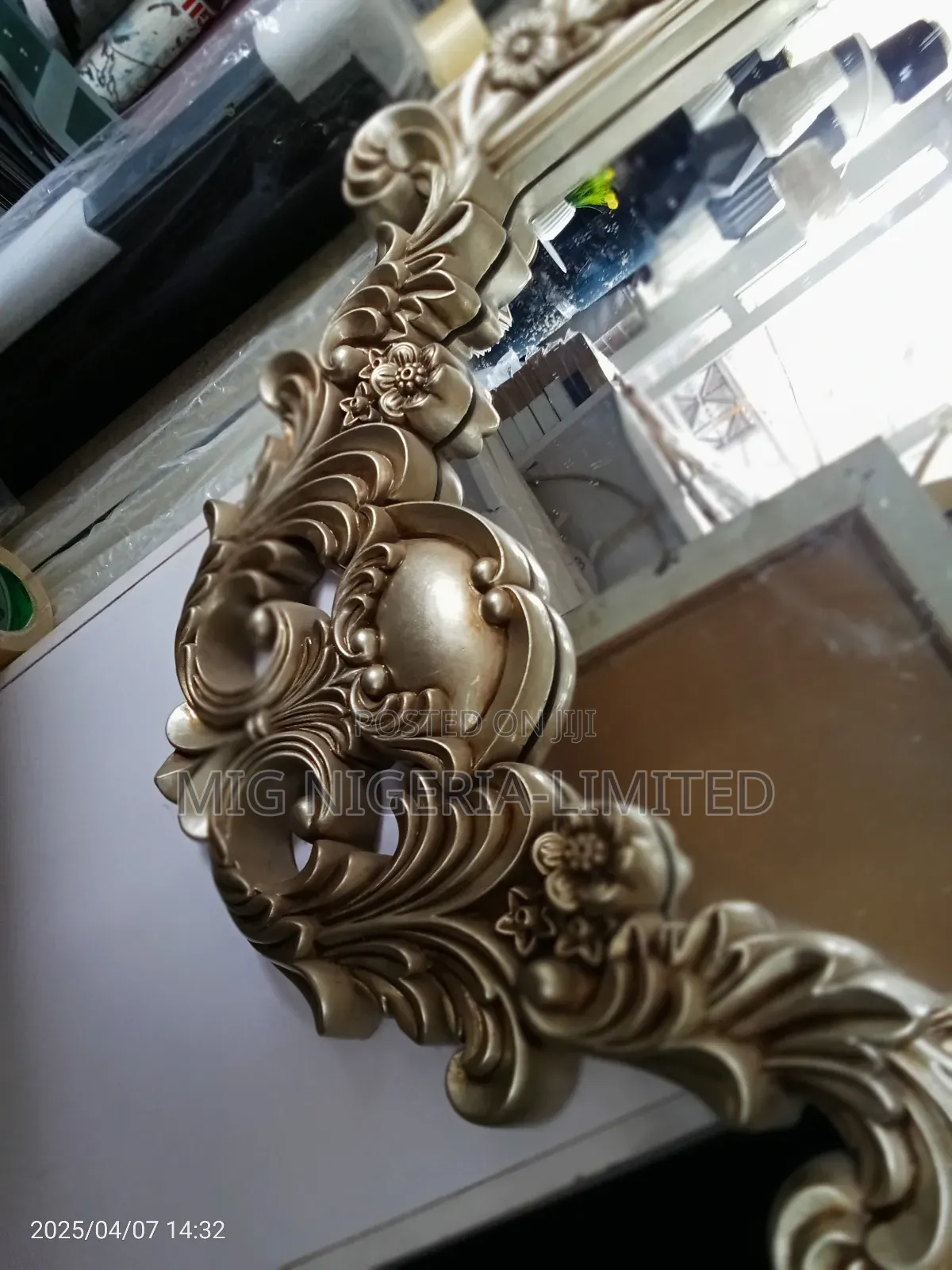 Royal Ova Vintage Ornate Wall Full Length Mirror 180cmx70cm.