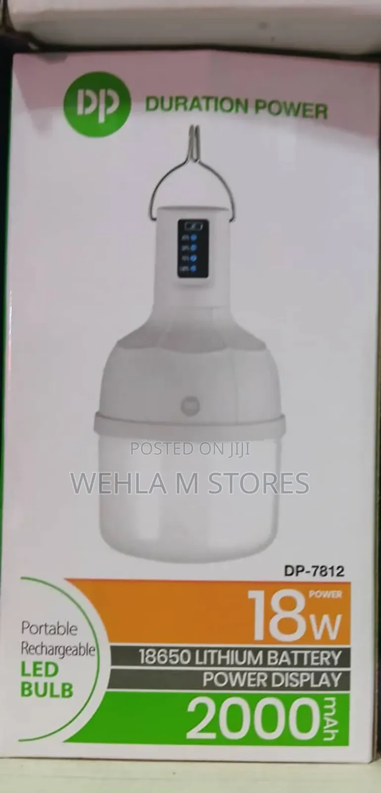 Dp 7812 Rechargeable Emergency Bulb- 18w - 2000mah