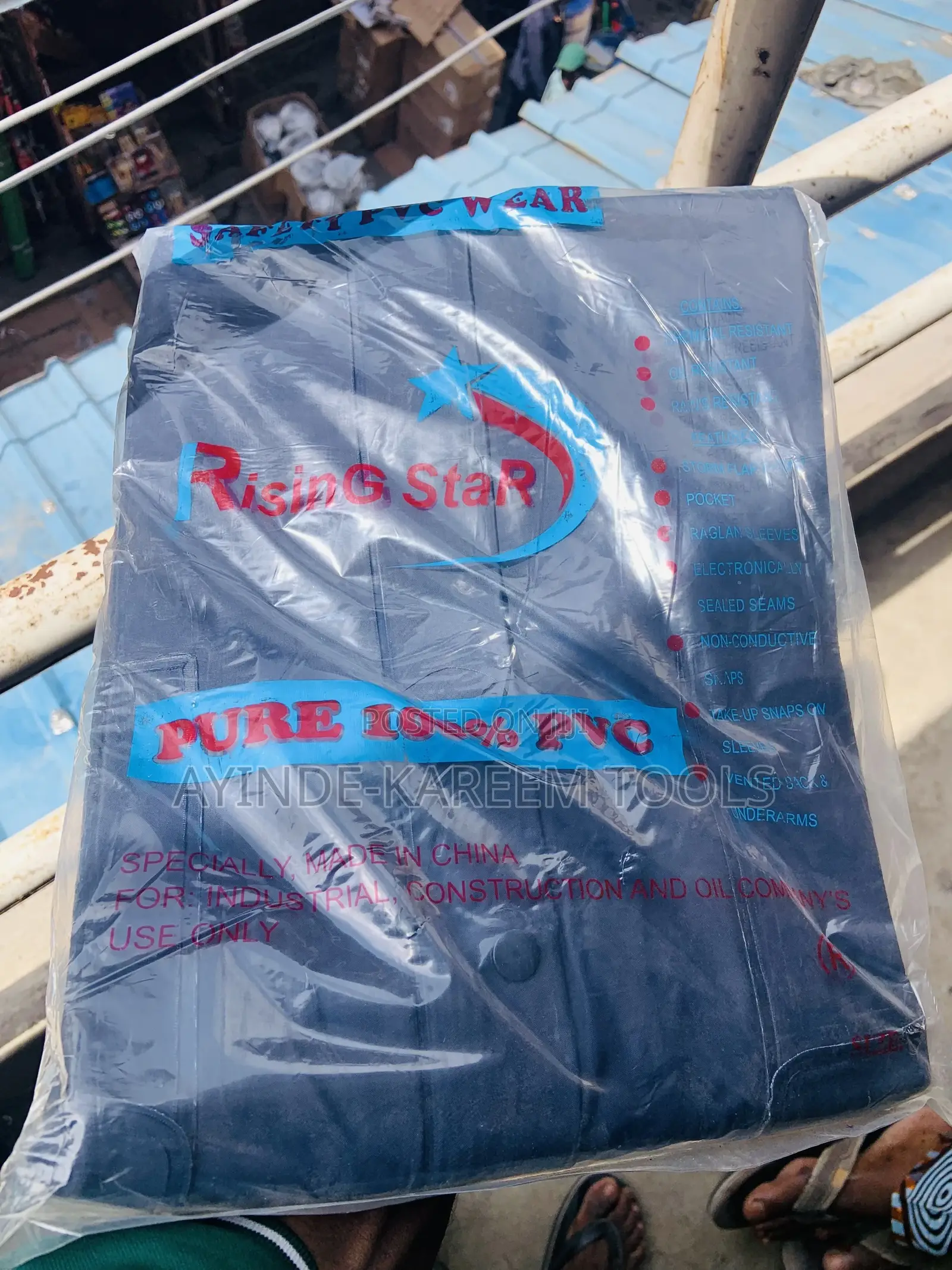 100% Pvc Gown Rain Coat