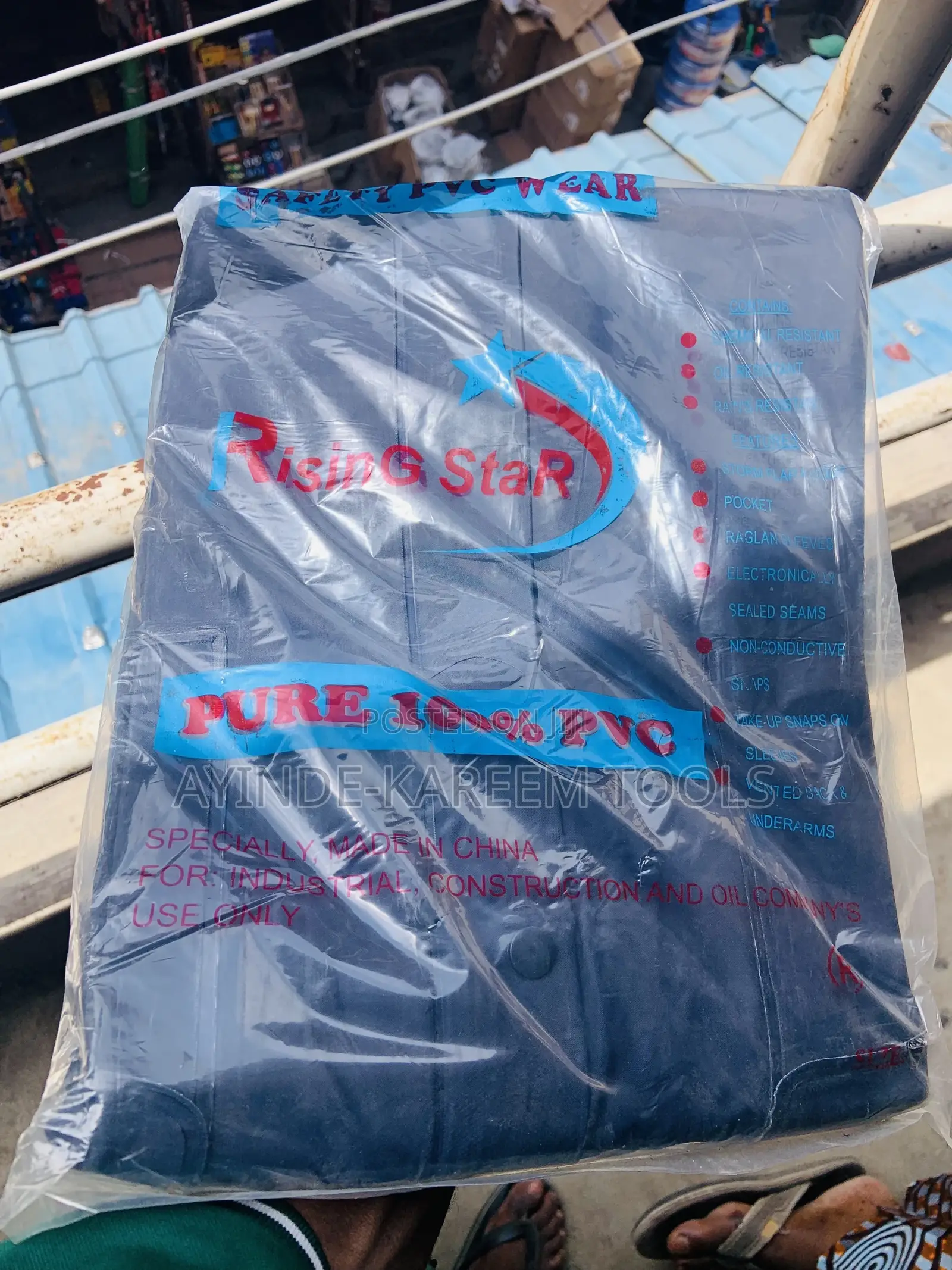 100% Pvc Gown Rain Coat