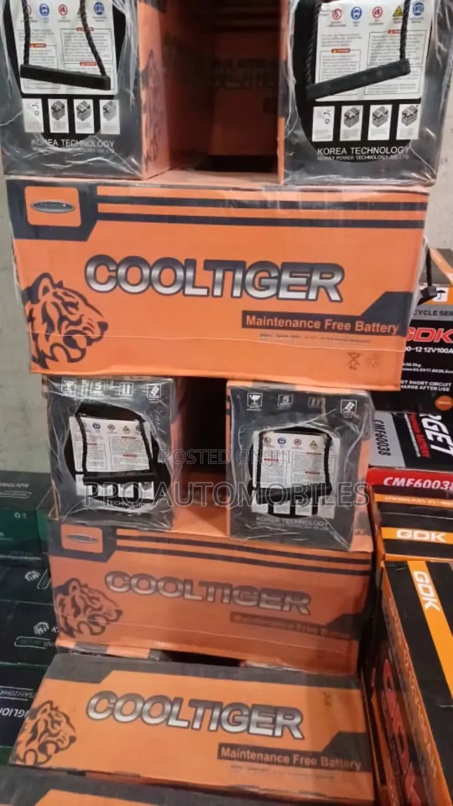 12v 120ah Cool Tiger Mf Battery