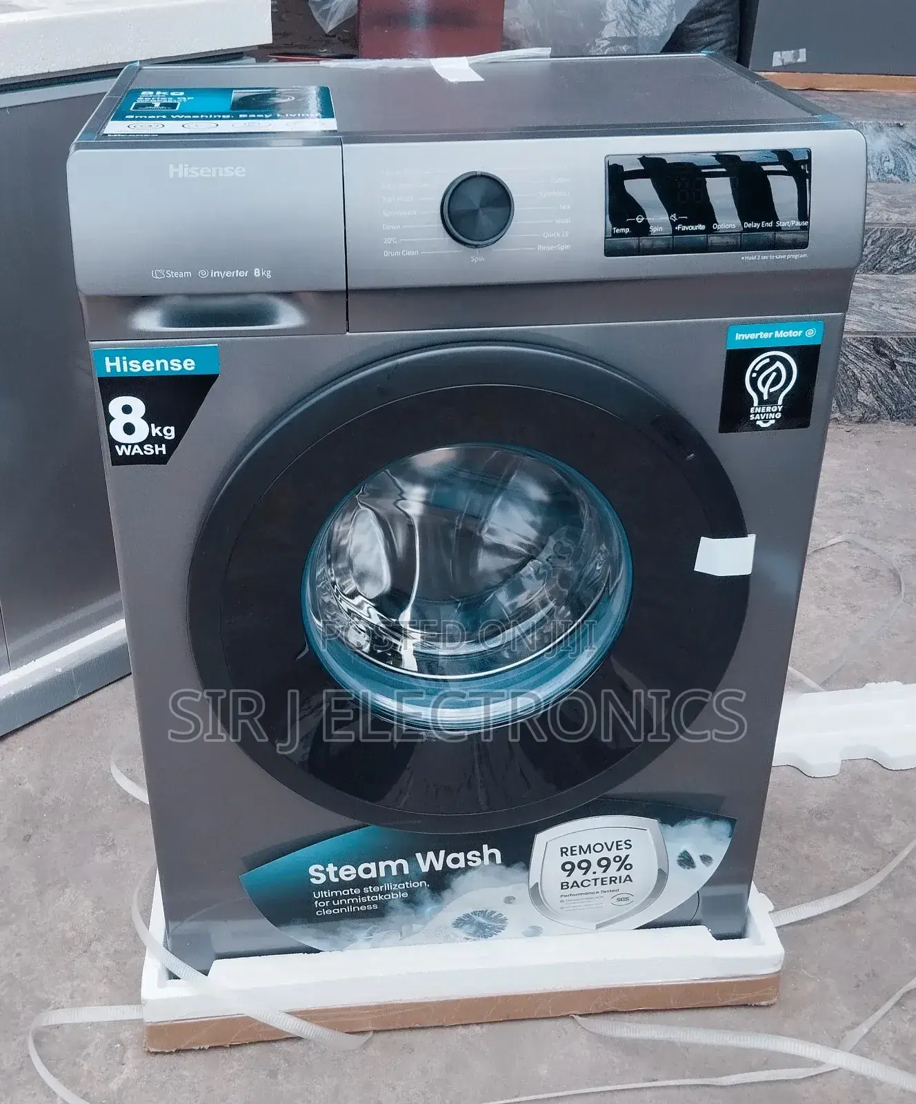 8kg Hisense Automatic Inverter Washing And Spinning Machine