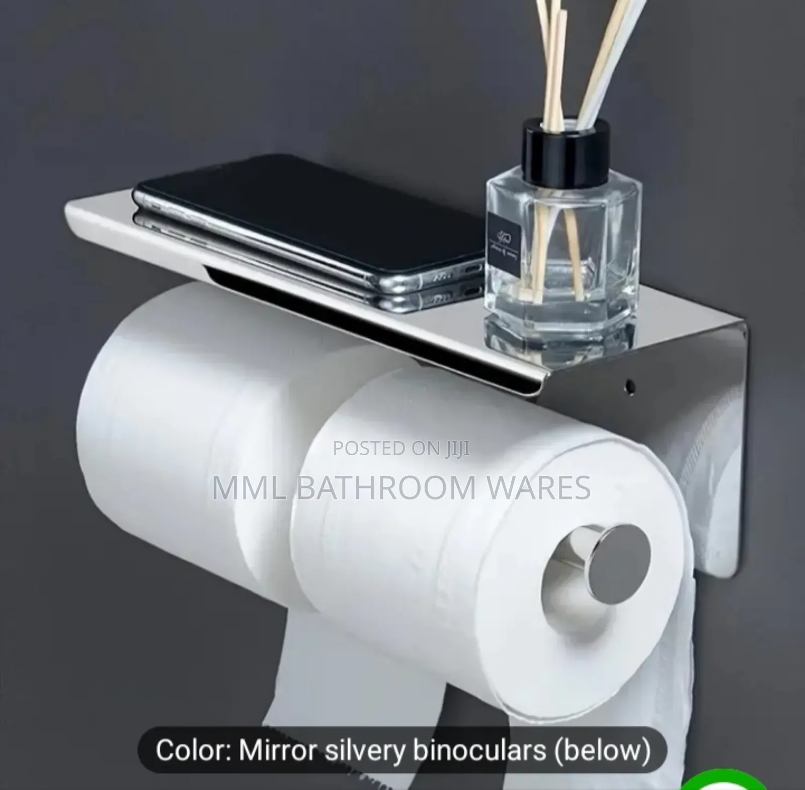Double Tissue Holders With Shelf
