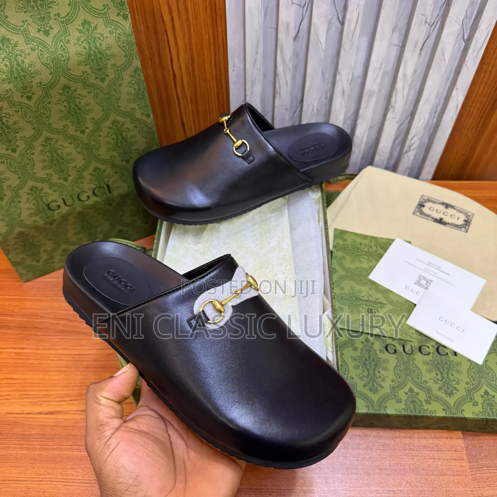 Original Luxury Men's Designer Half Shoes Gucci Available