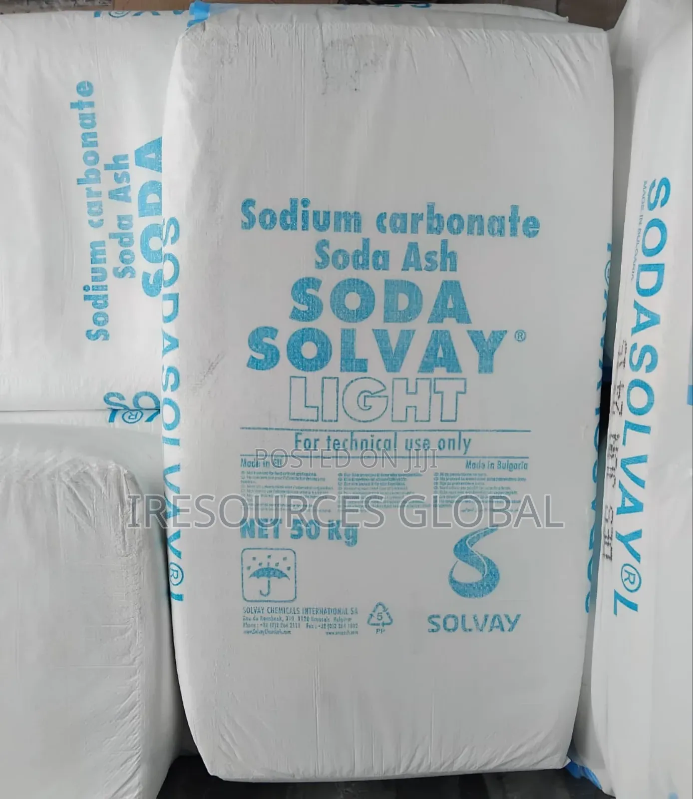 Sodium Carbonate (Soda Ash Light) Solvay 50kg Technicall Use