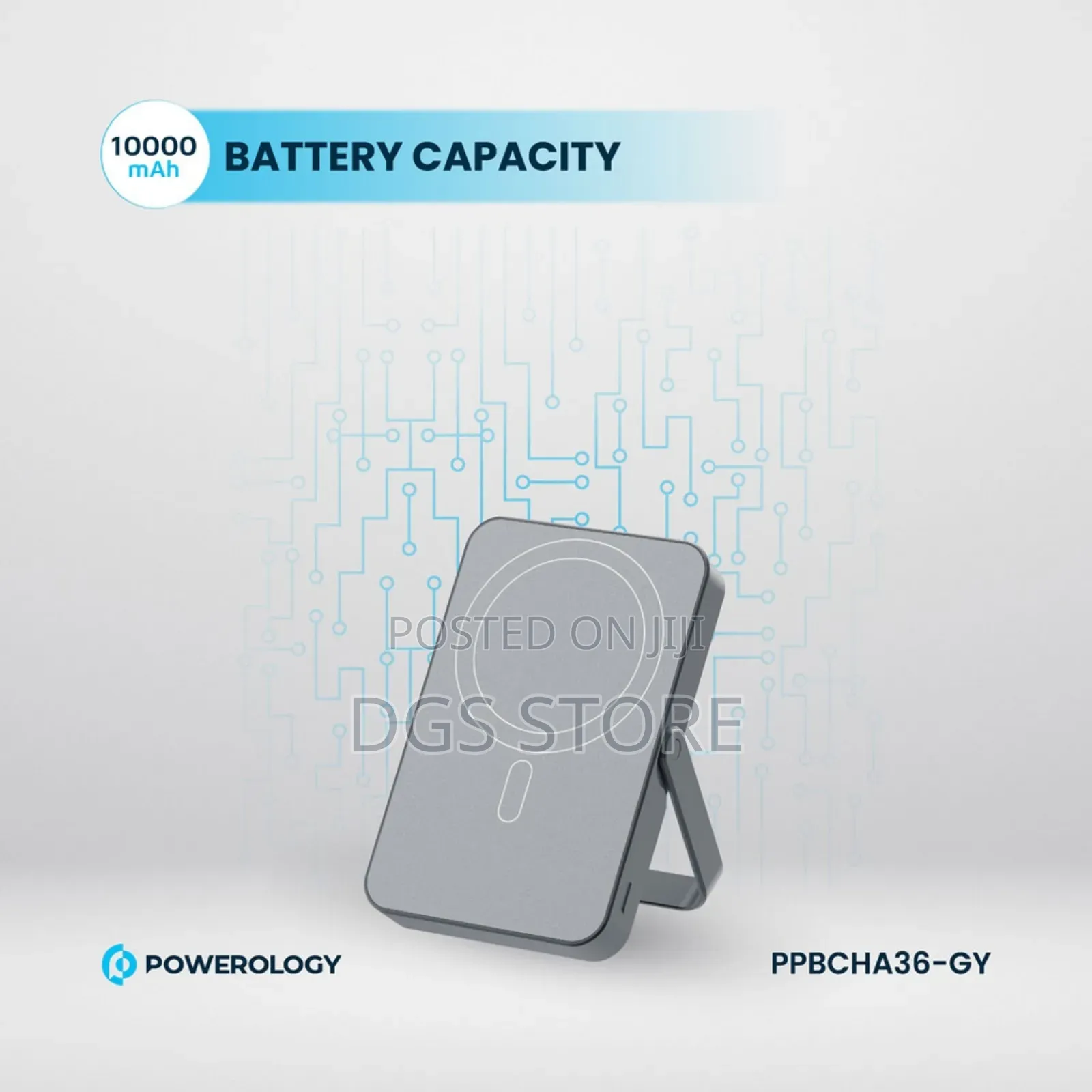 Powerology Pp036 10,000mah Magsafe Power Bank Glass Surface