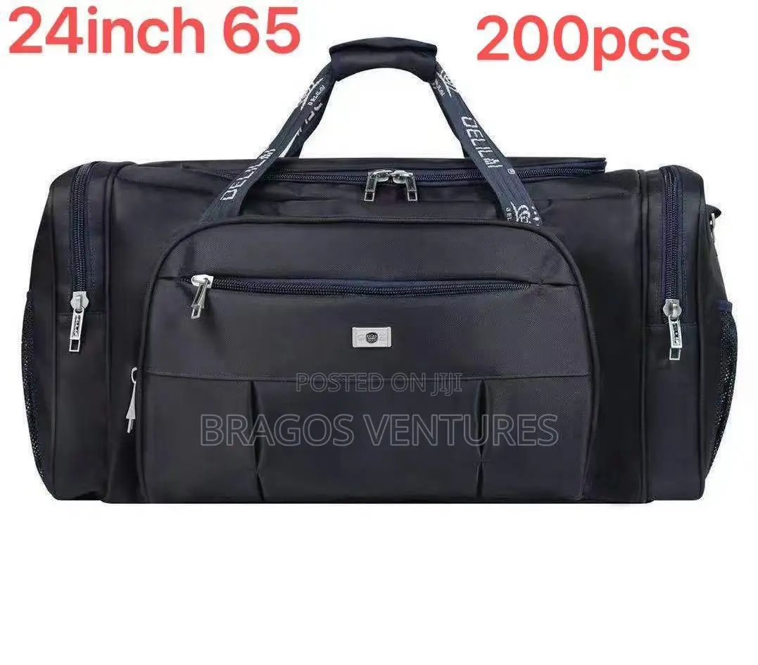 Black Duffle Bags With Side Compartment