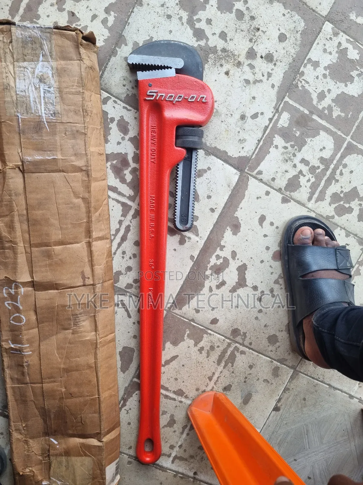 Snap-on Heavy-Duty Steel Pipe Wrench 36" Inch