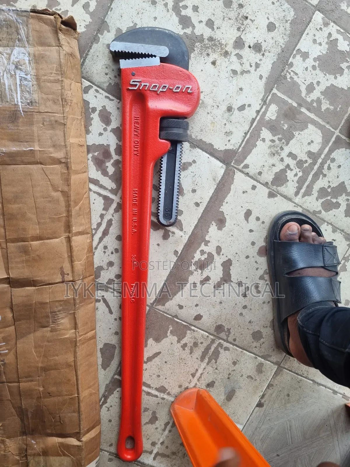 Snap-on Heavy-Duty Steel Pipe Wrench 36" Inch
