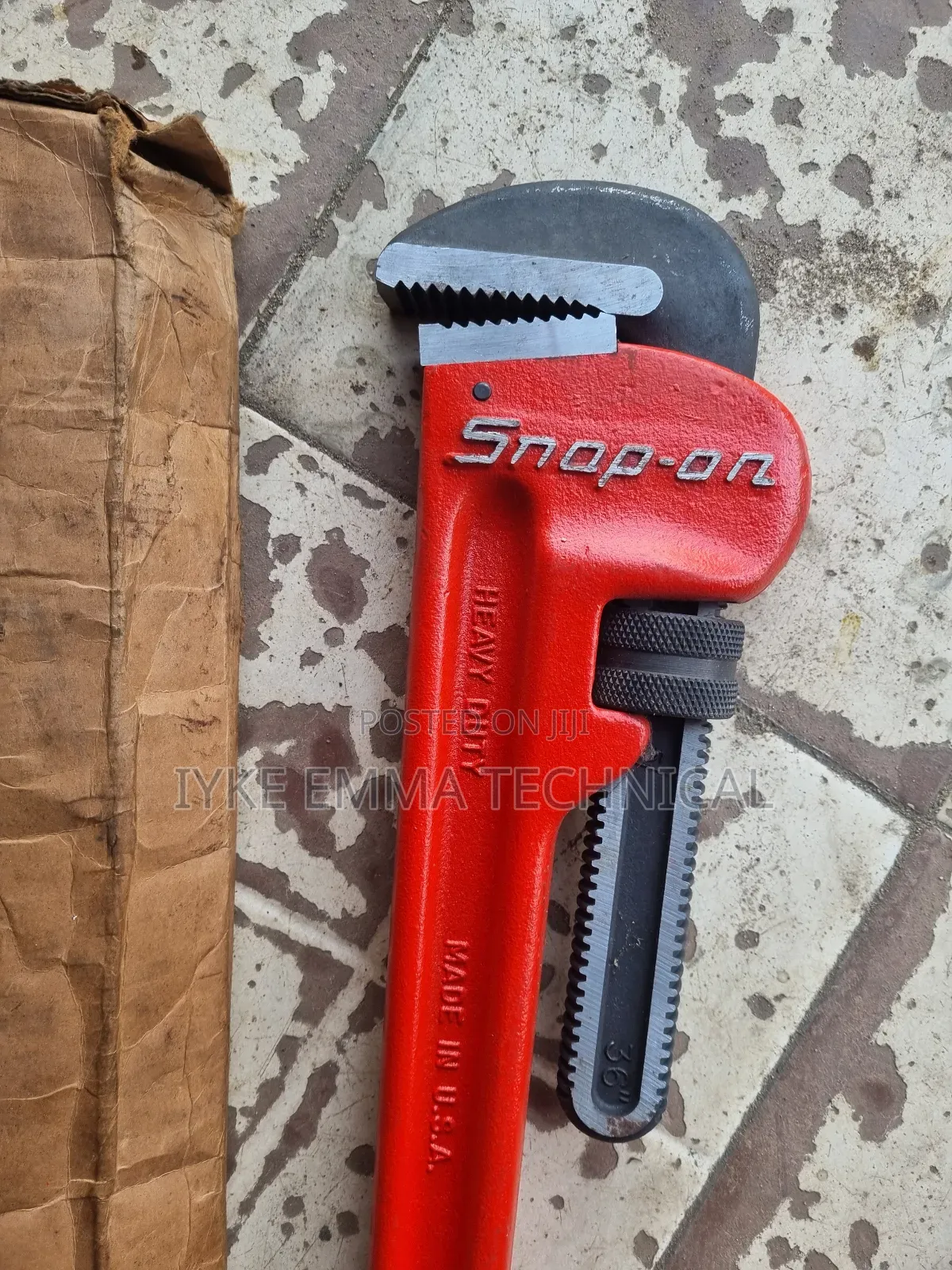 Snap-on Heavy-Duty Steel Pipe Wrench 36" Inch