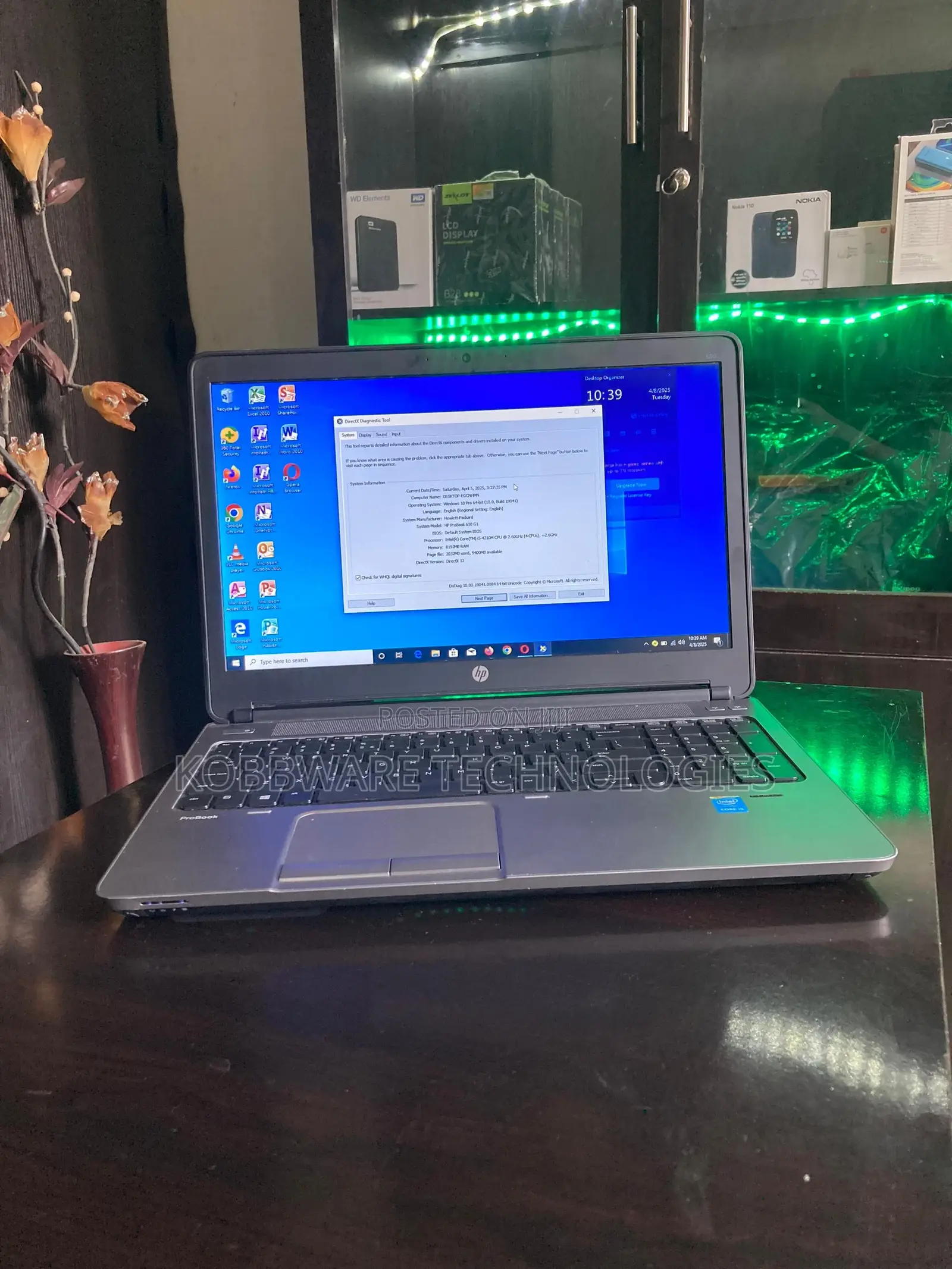 Laptop HP ProBook 650 G1 8GB Intel Core I5 HDD 500GB