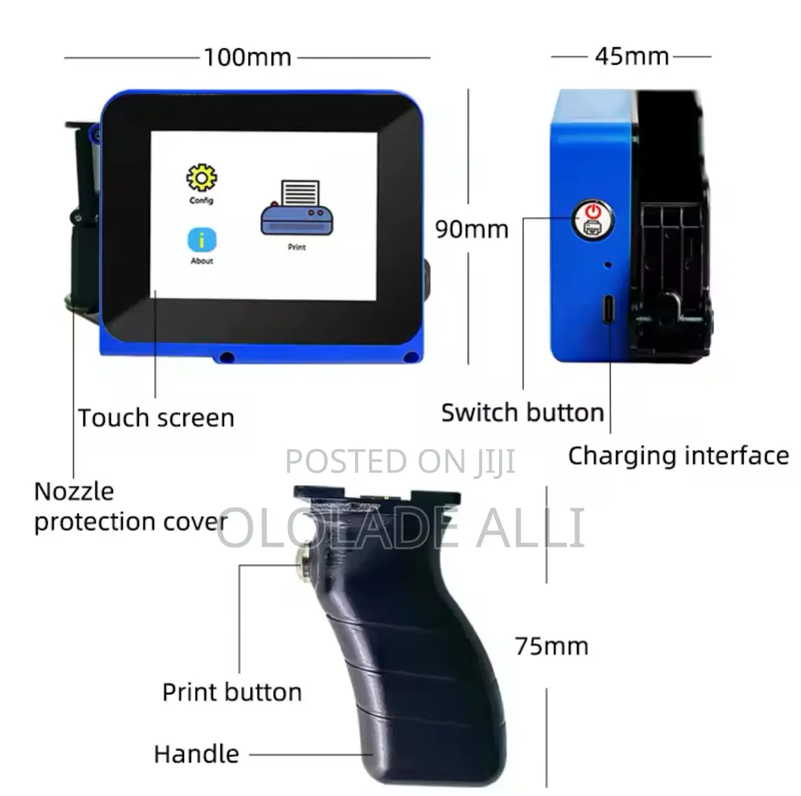Phezer P17 Handheld Inkjet Printer