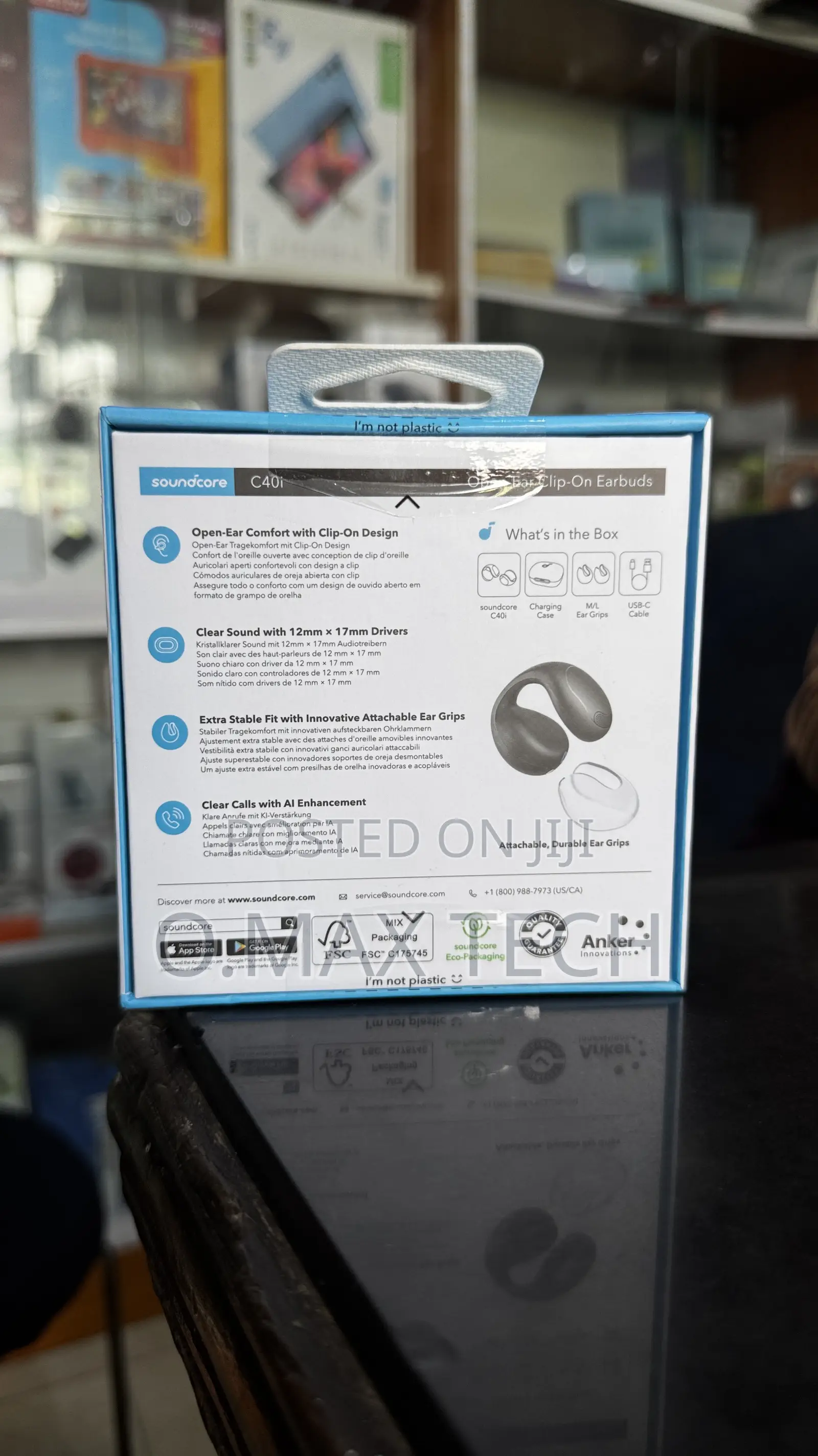 Soundcore C40i | Flexible And Comfortable Clip-on Earbuds