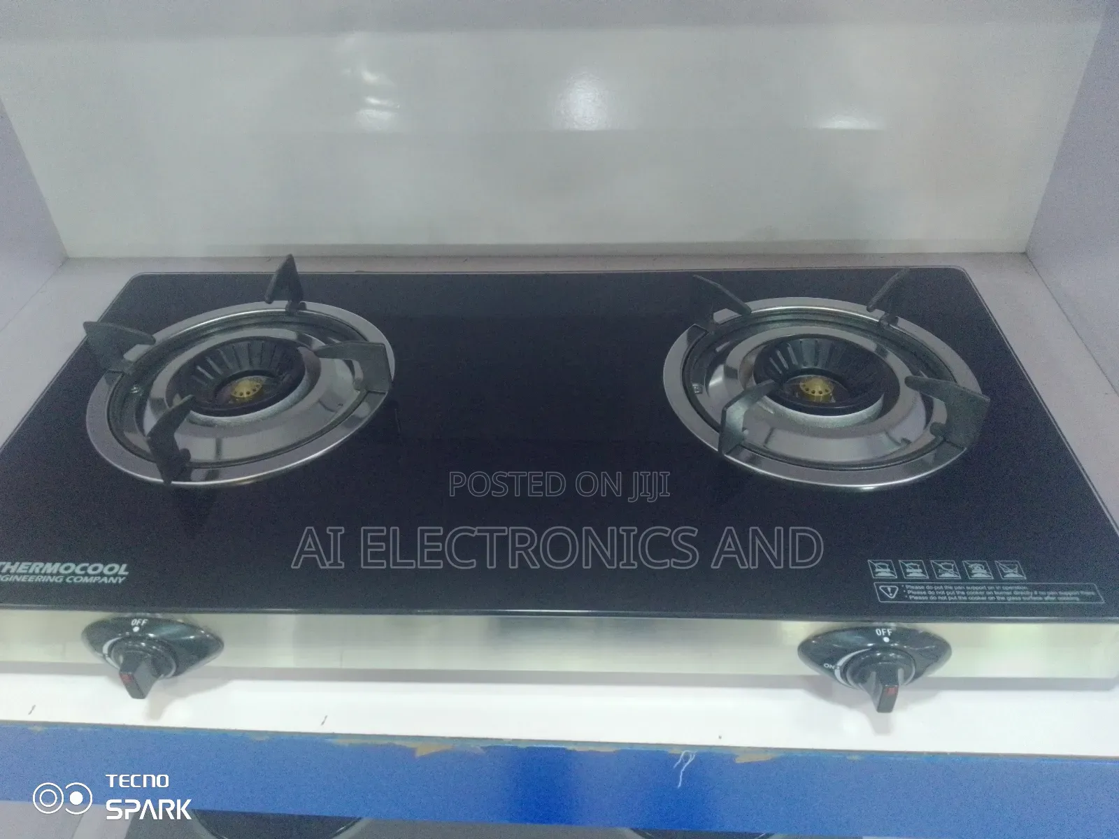 Thermocool Table Top Gas Cooker 2 Burner With 3yrs Warranty