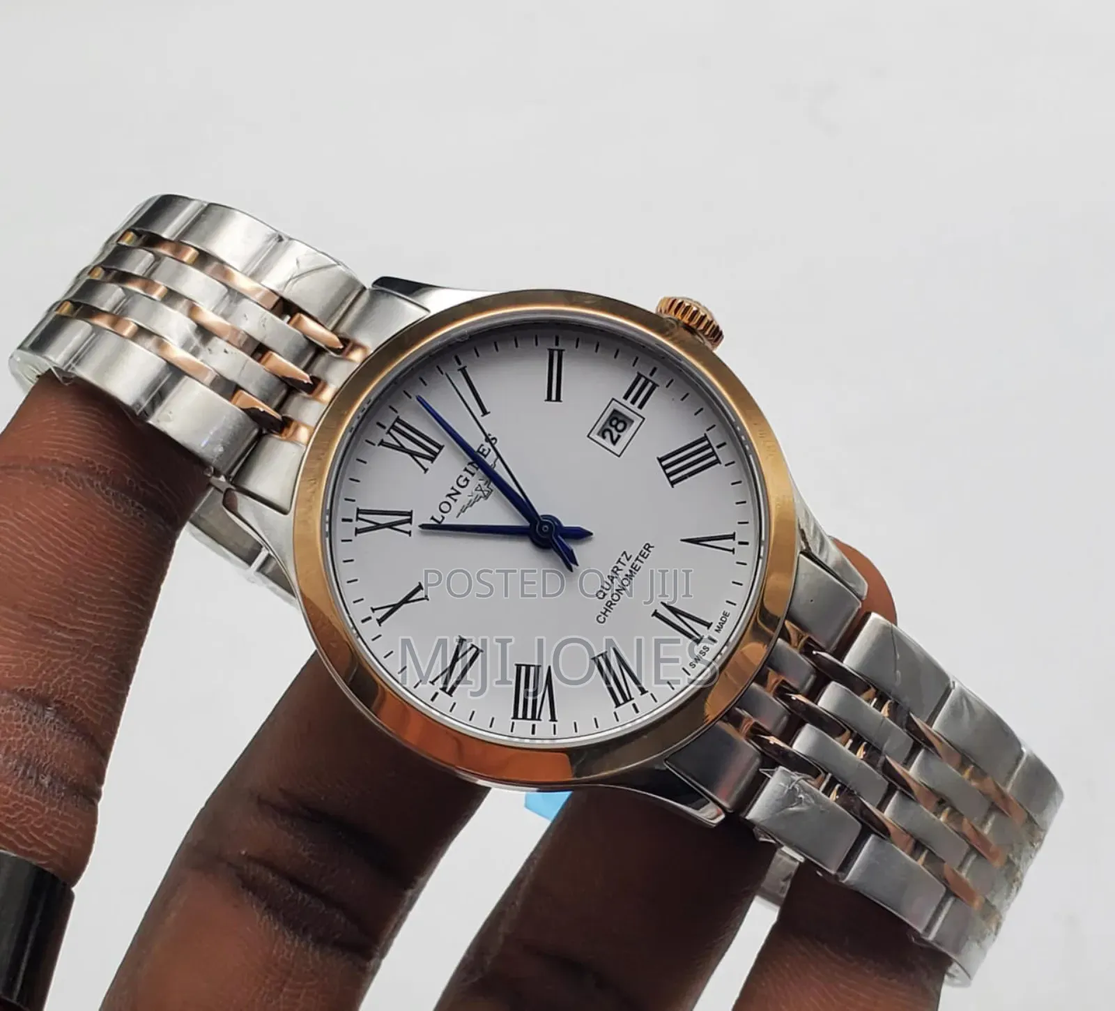 Quartz Chronometer 2-Tone Chain Stainless Steel Watch*