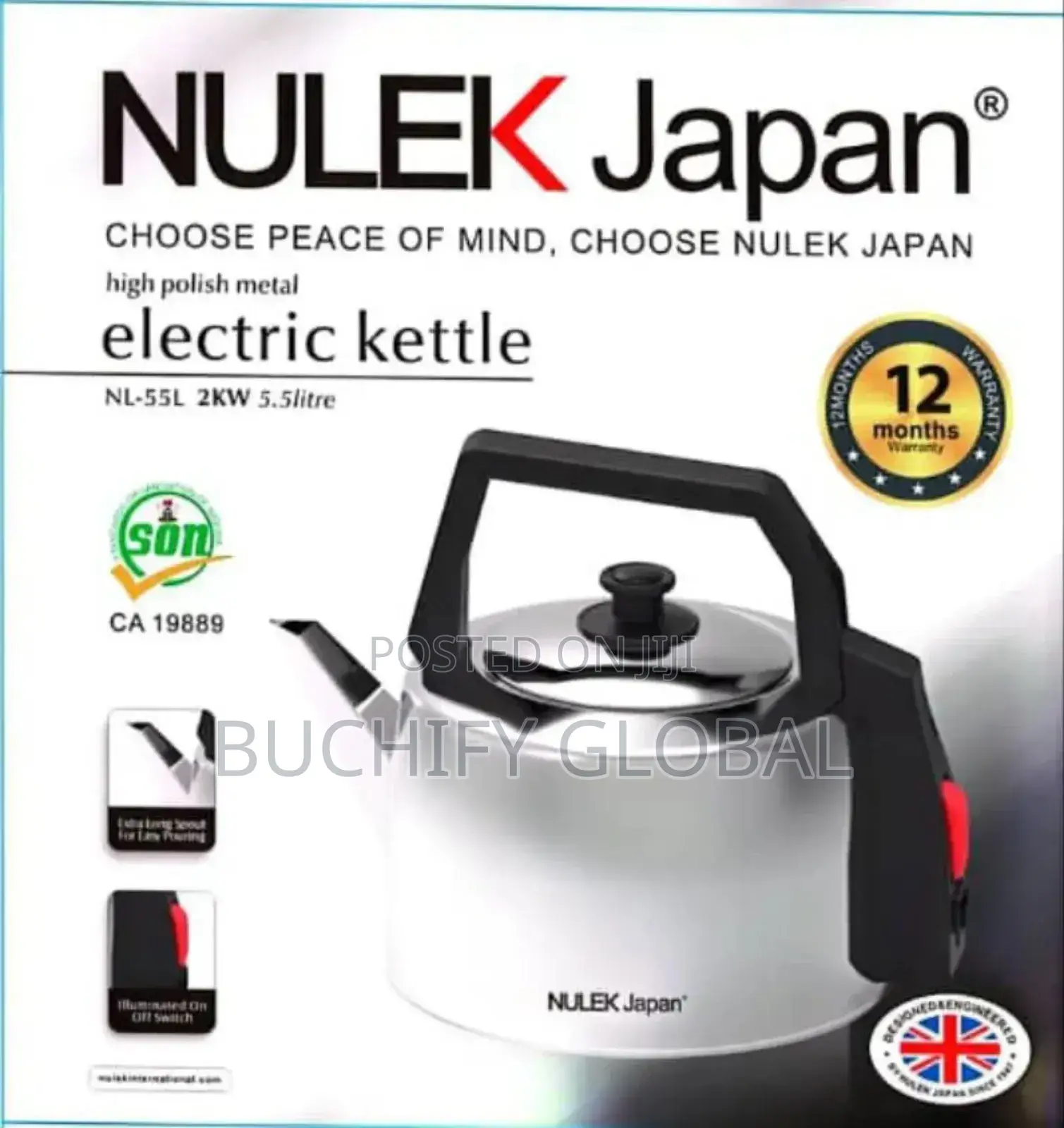 Nulek Japan Electric Kettle 5.5l
