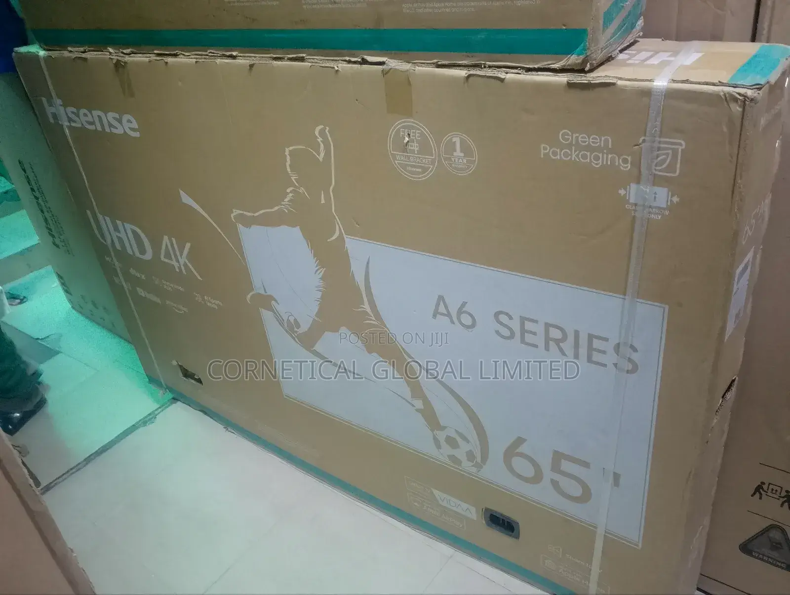 Original Hisense 65" Smart Vidaa Television A6 Series