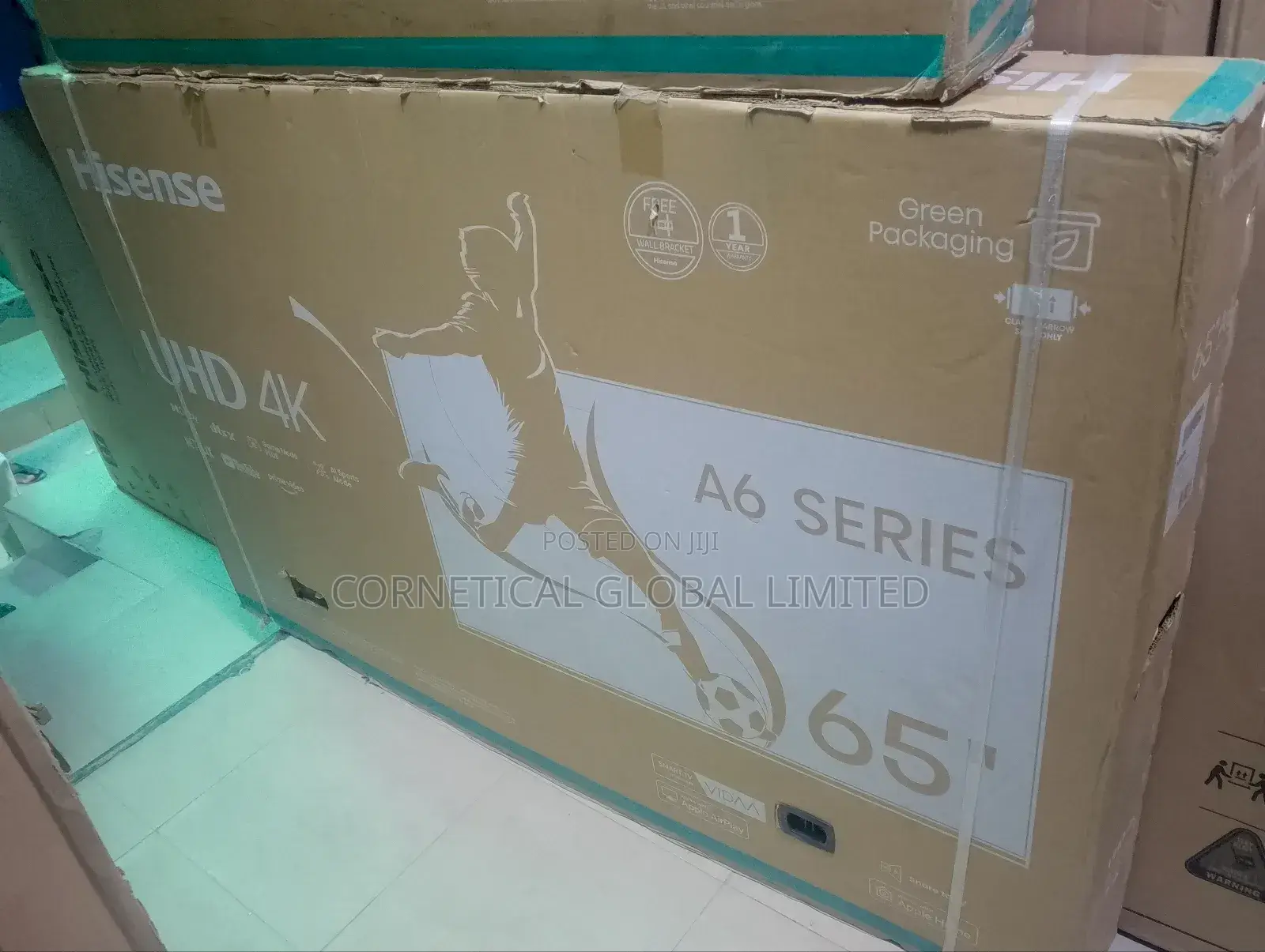 Original Hisense 65" Smart Vidaa Television A6 Series