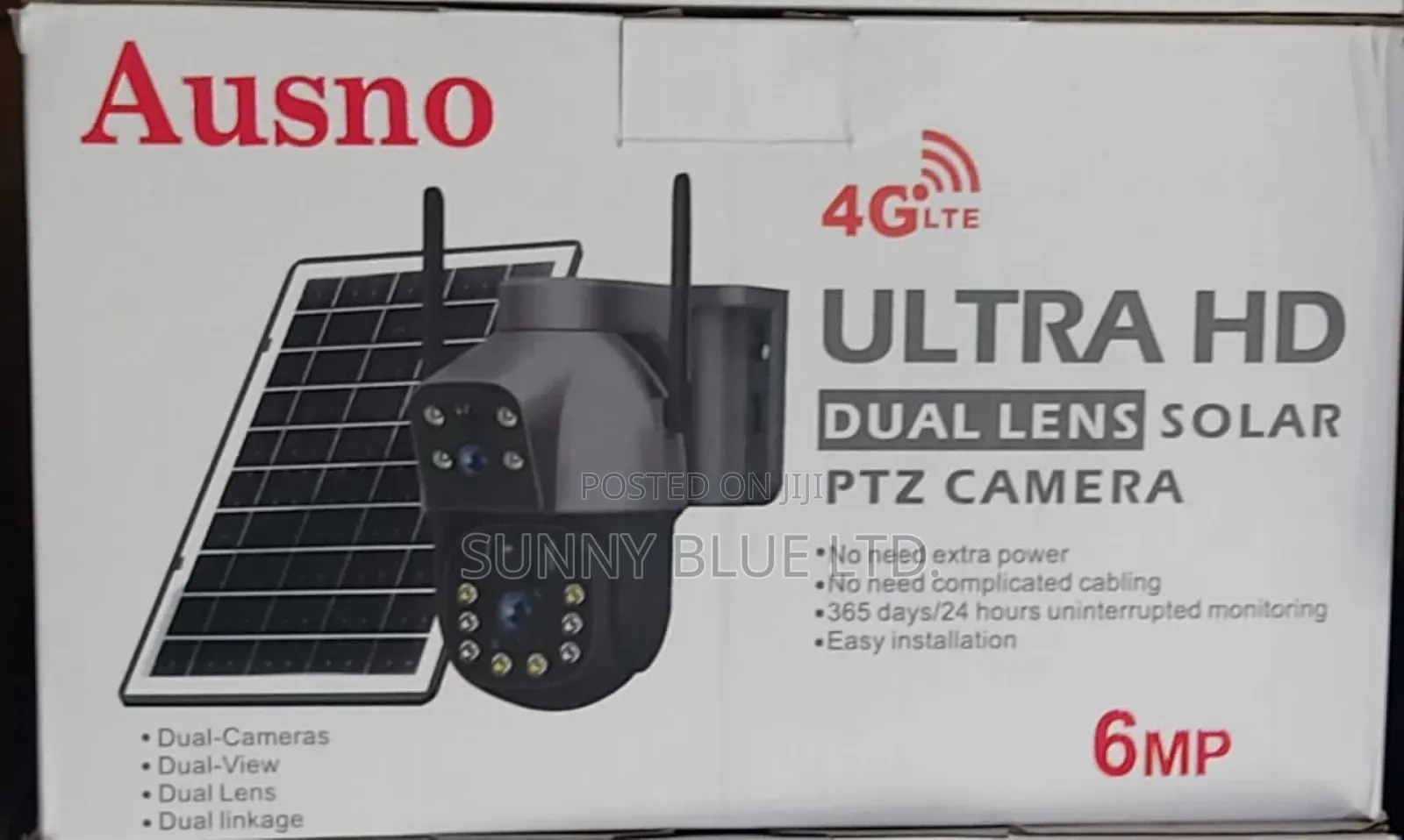 Dual Lens Solar PTZ Camera 6mp