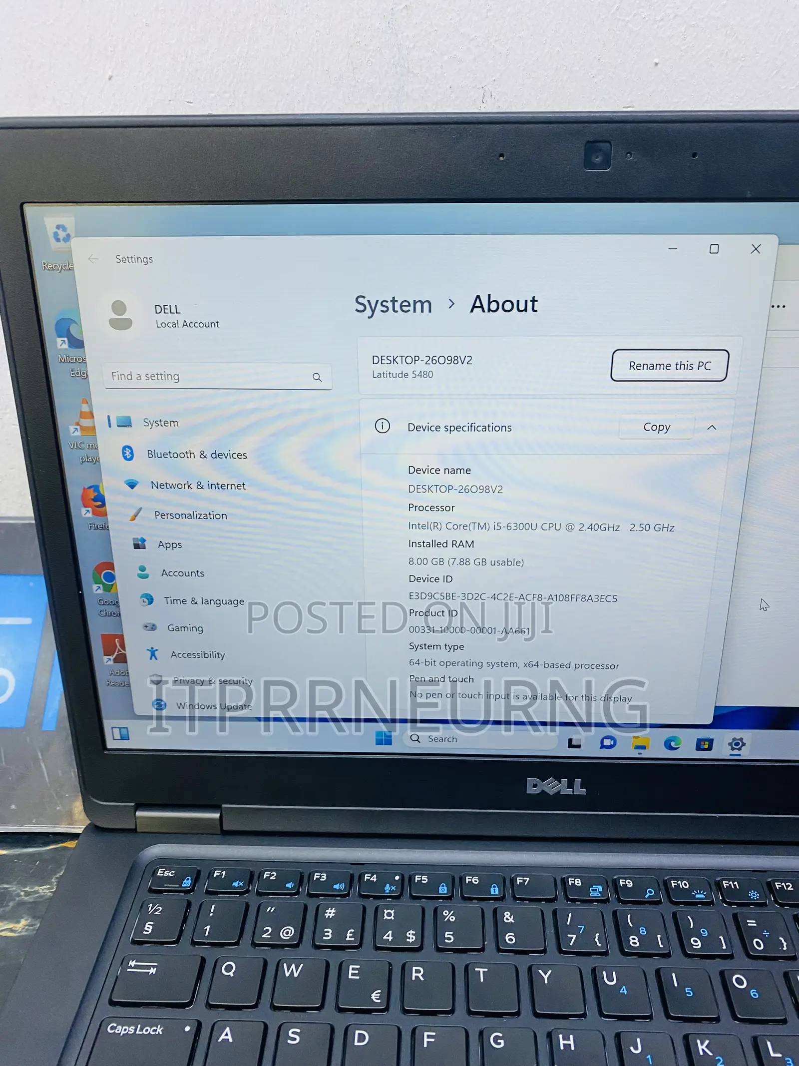 Laptop Dell Latitude 5480 8GB Intel Core I5 SSD 256GB