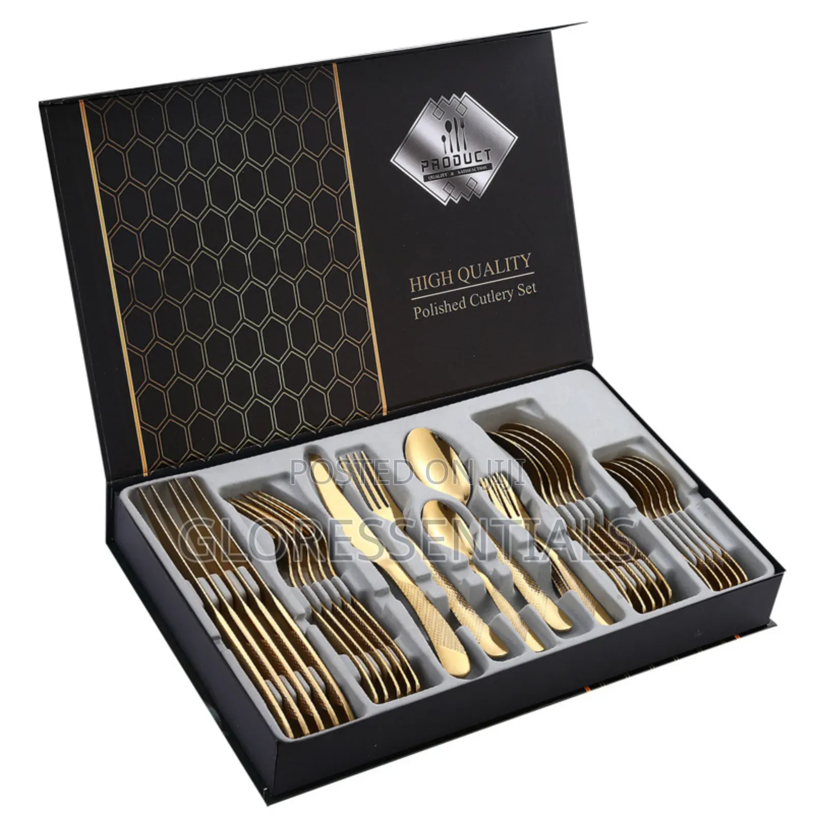 24pcs High Quality Polished Cutleries