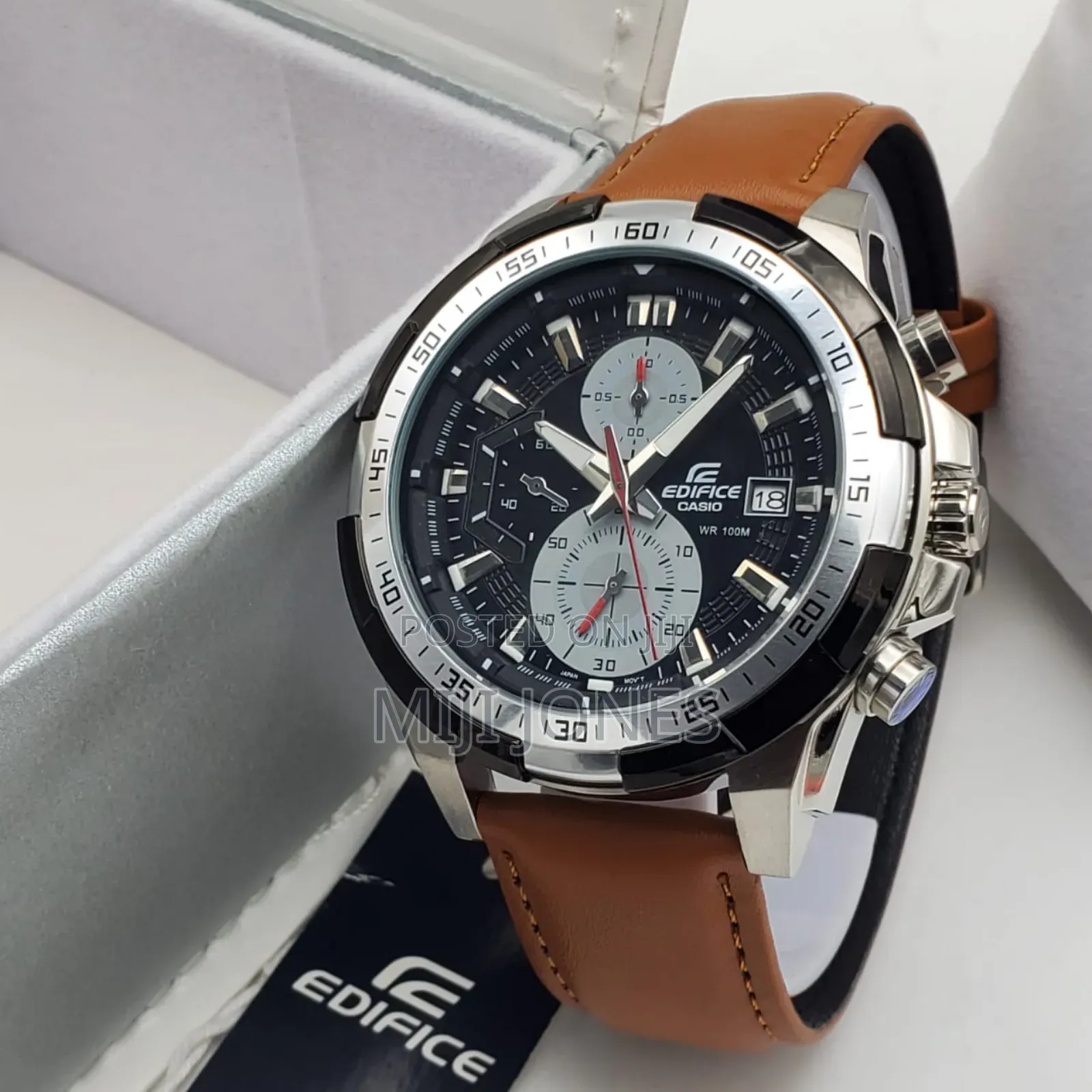 Casio Edifice Chrono Men Leather Watches