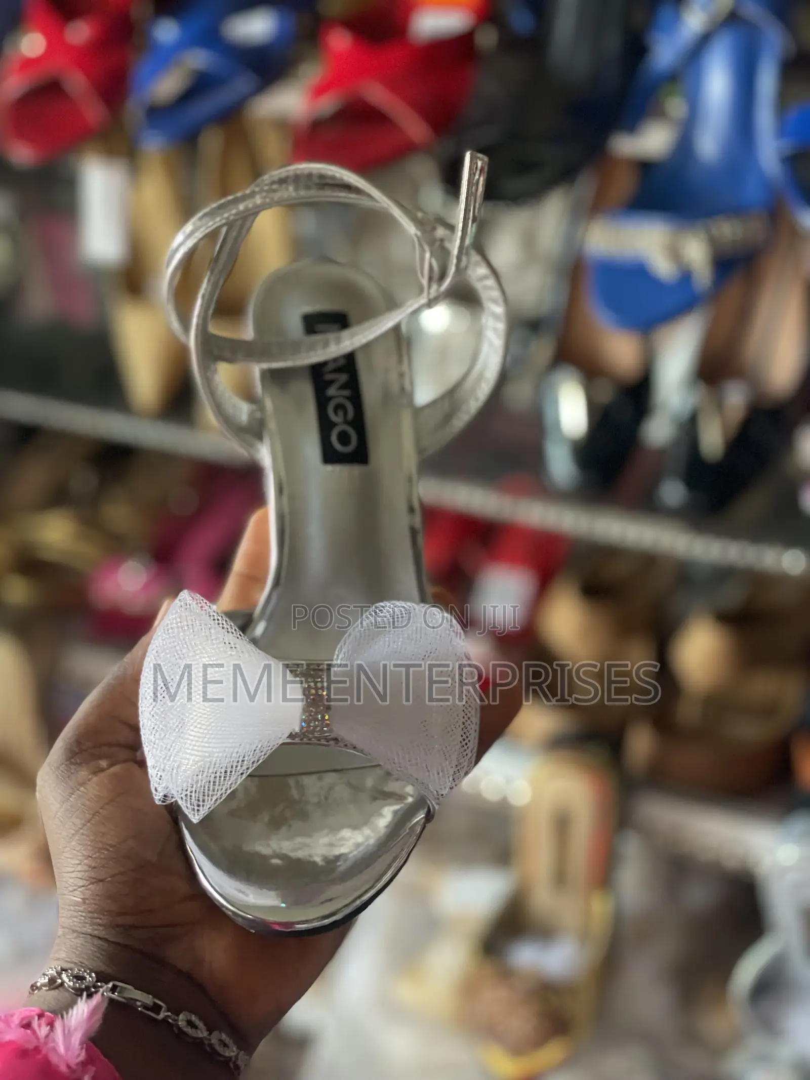 Designer Silver Heels