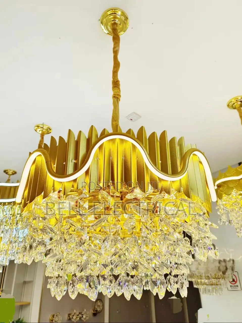 New Modern Led Sunflower Crystal Ceiling Chandeliers
