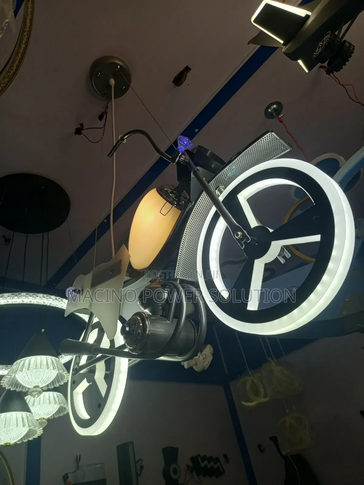 Bicycle Chandelier Light for Kids