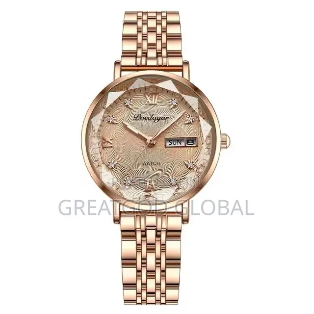 Poedagar Ladies Watch Waterproofs With Sapphire Glass