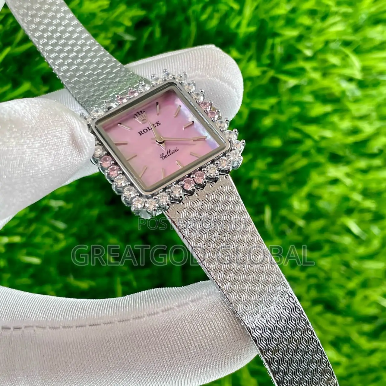 Luxury Rolex Cellini Wristwatch Ladies Silver