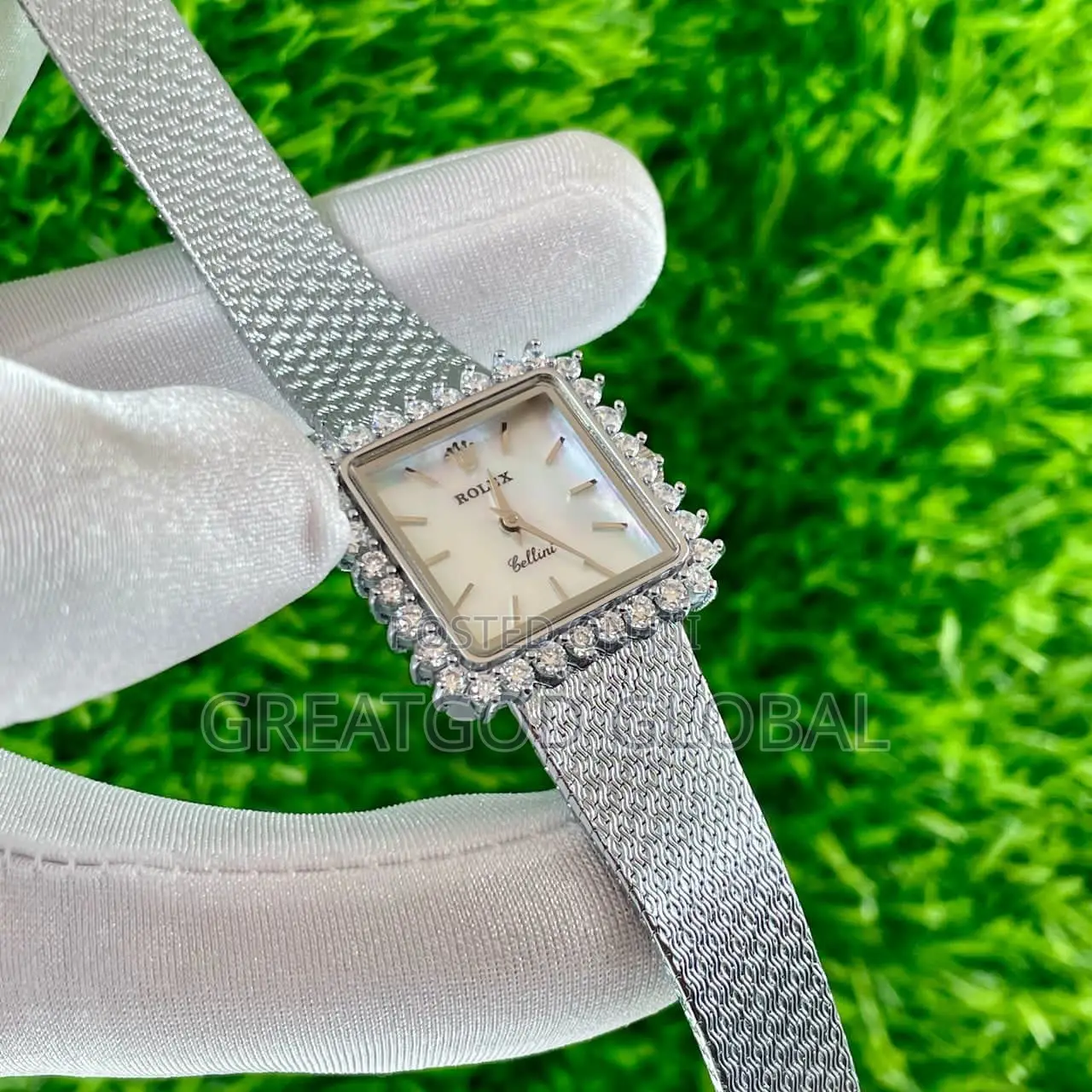 Luxury Rolex Cellini Wristwatch Ladies Silver
