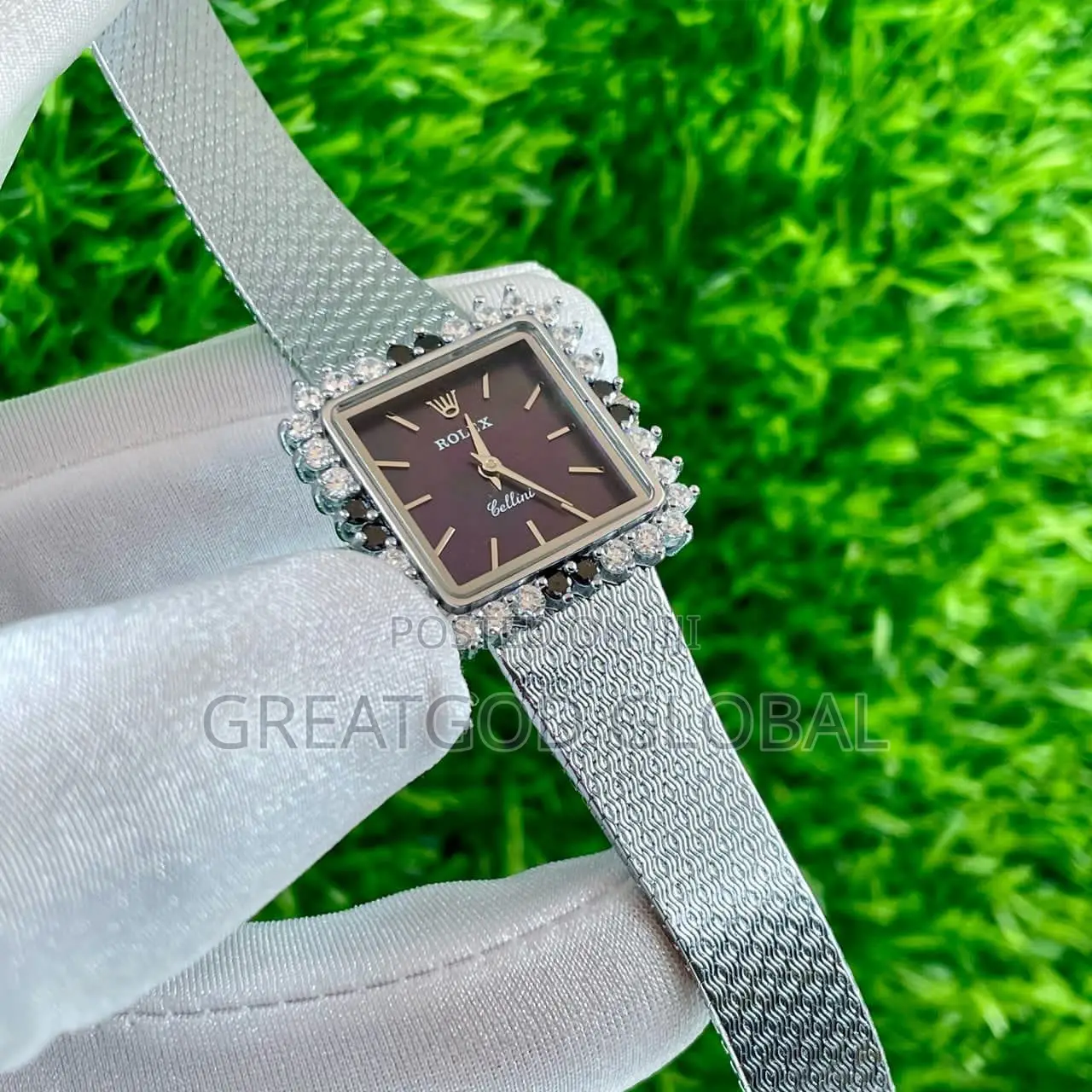Luxury Rolex Cellini Wristwatch Ladies Silver