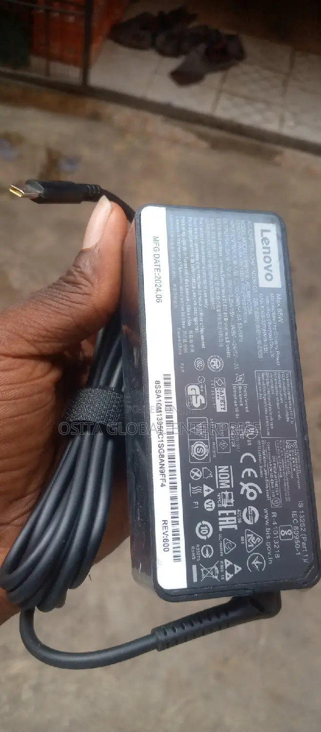 Lenovo Type C Mouth Charger - 65w